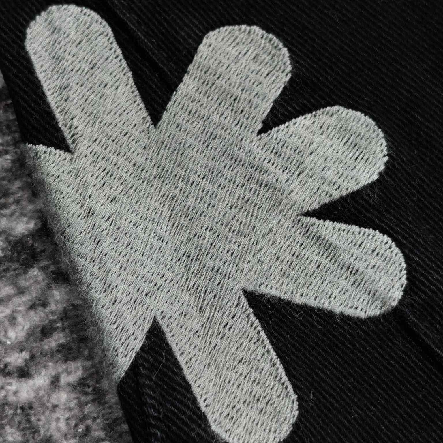 Lost Shadows Grey Waxed Denim   708 - DesignerGu