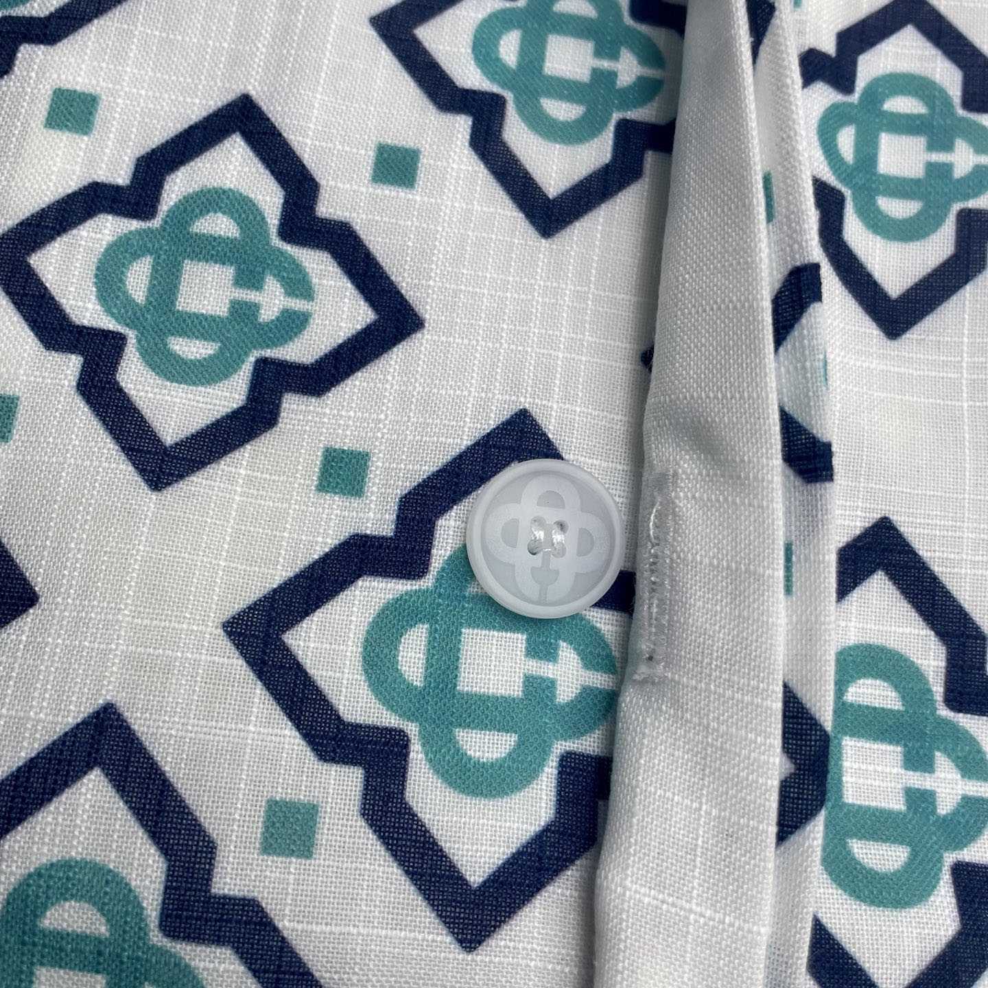 Casablanca Gradient Monogram Short Sleeve Silk Shirt  CA3537 - DesignerGu