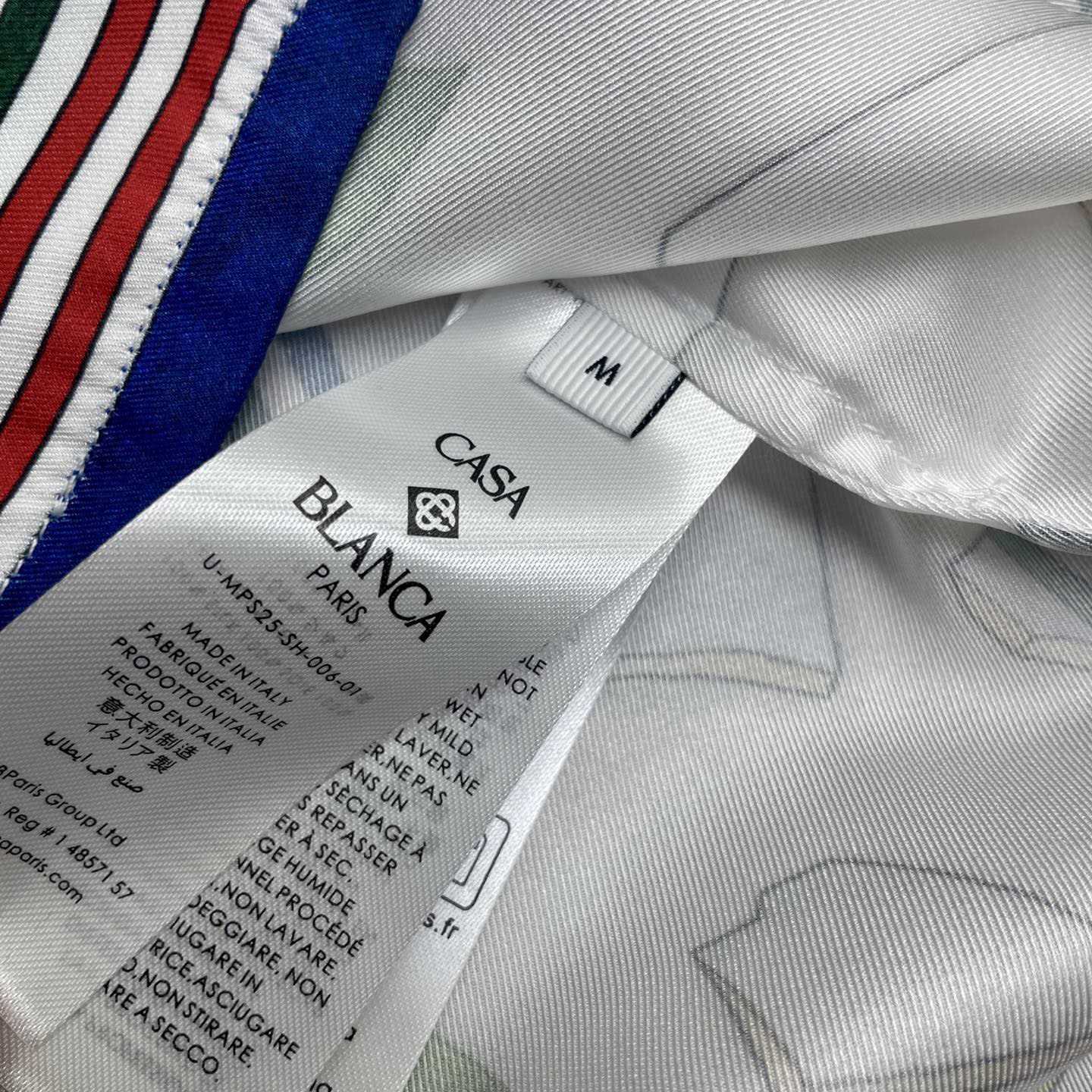 Casablanca Le Vase Brise Short Sleeve Silk Shirt    CA3531 - DesignerGu