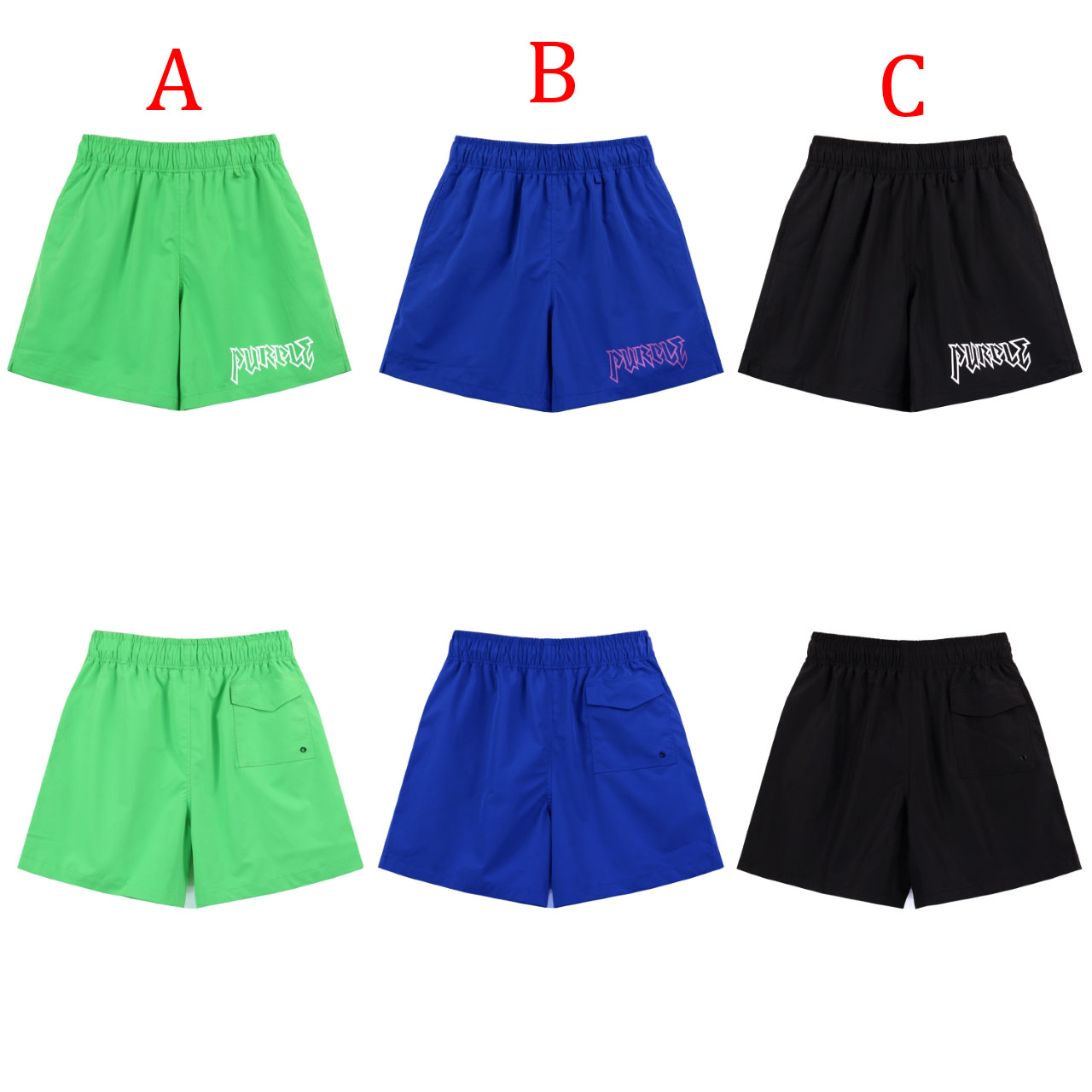 Purple-Brand Graphic Sweat Shorts - DesignerGu