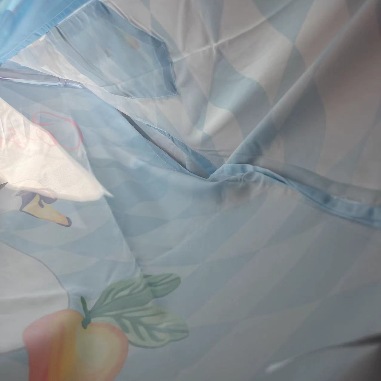 Casablanca Damiers Et Cygne Bleu Silk Twill Shirt - DesignerGu