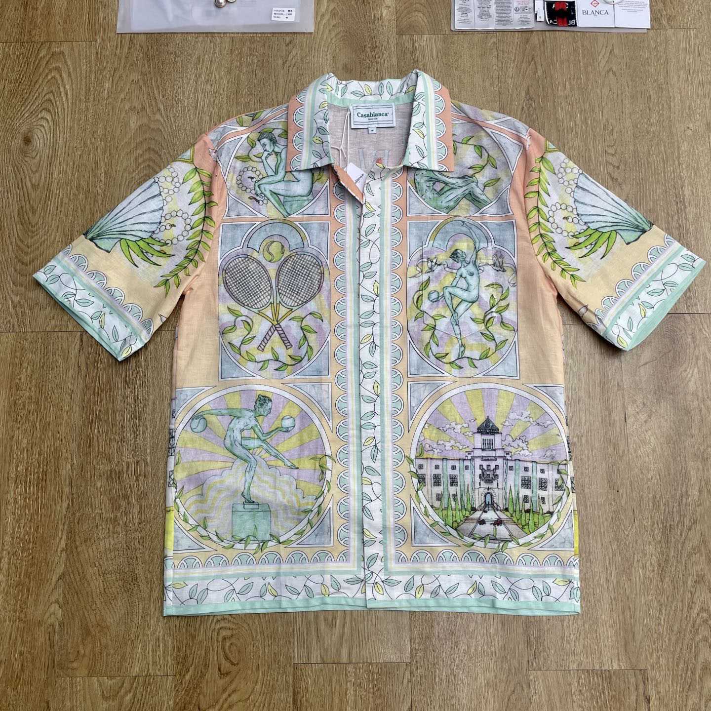 Casablanca Vase Linen Shirt   CA3525 - DesignerGu