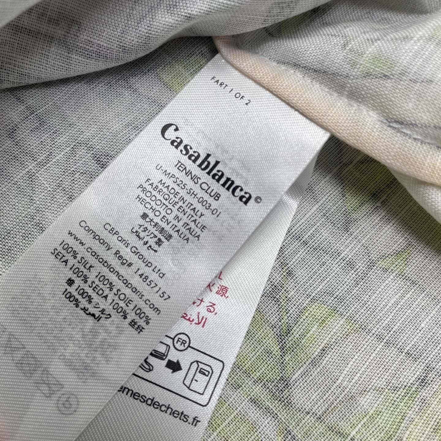 Casablanca Vase Linen Shirt   CA3525 - DesignerGu