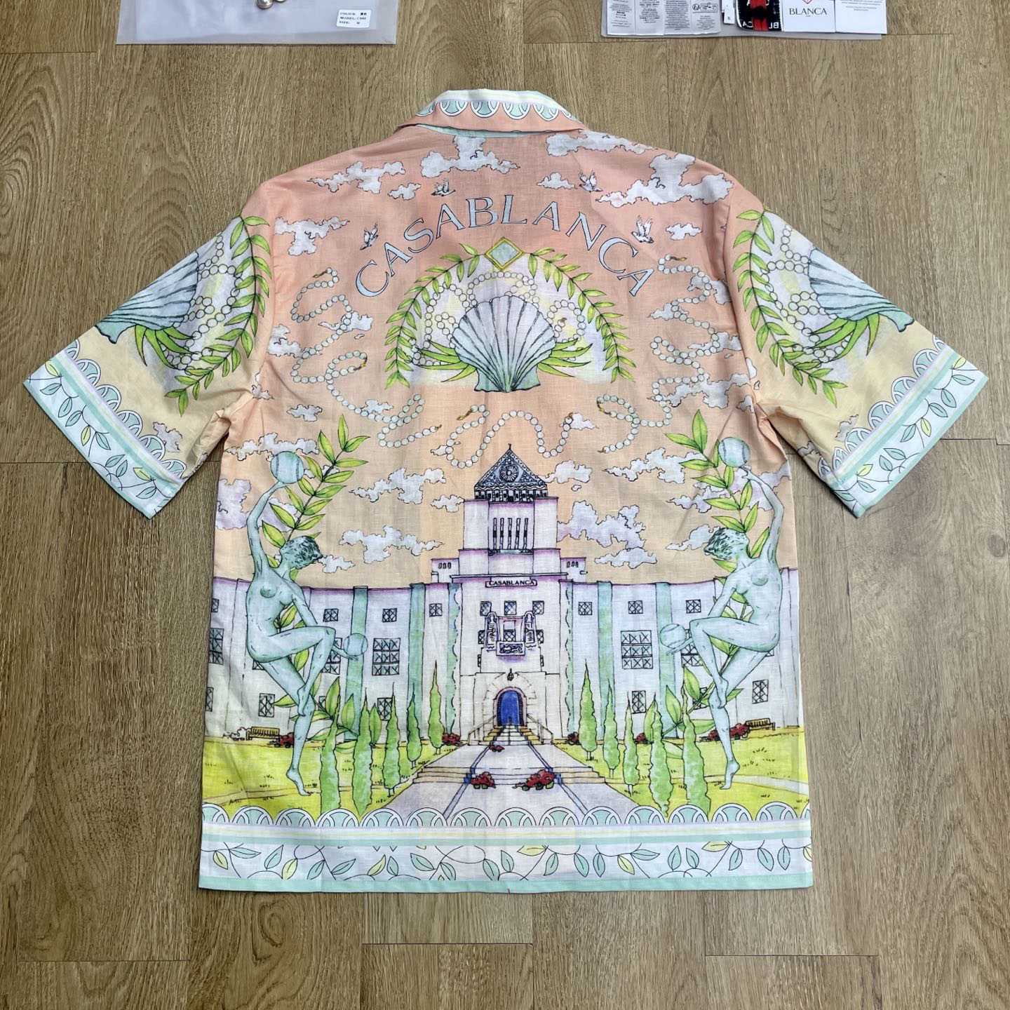 Casablanca Vase Linen Shirt   CA3525 - DesignerGu