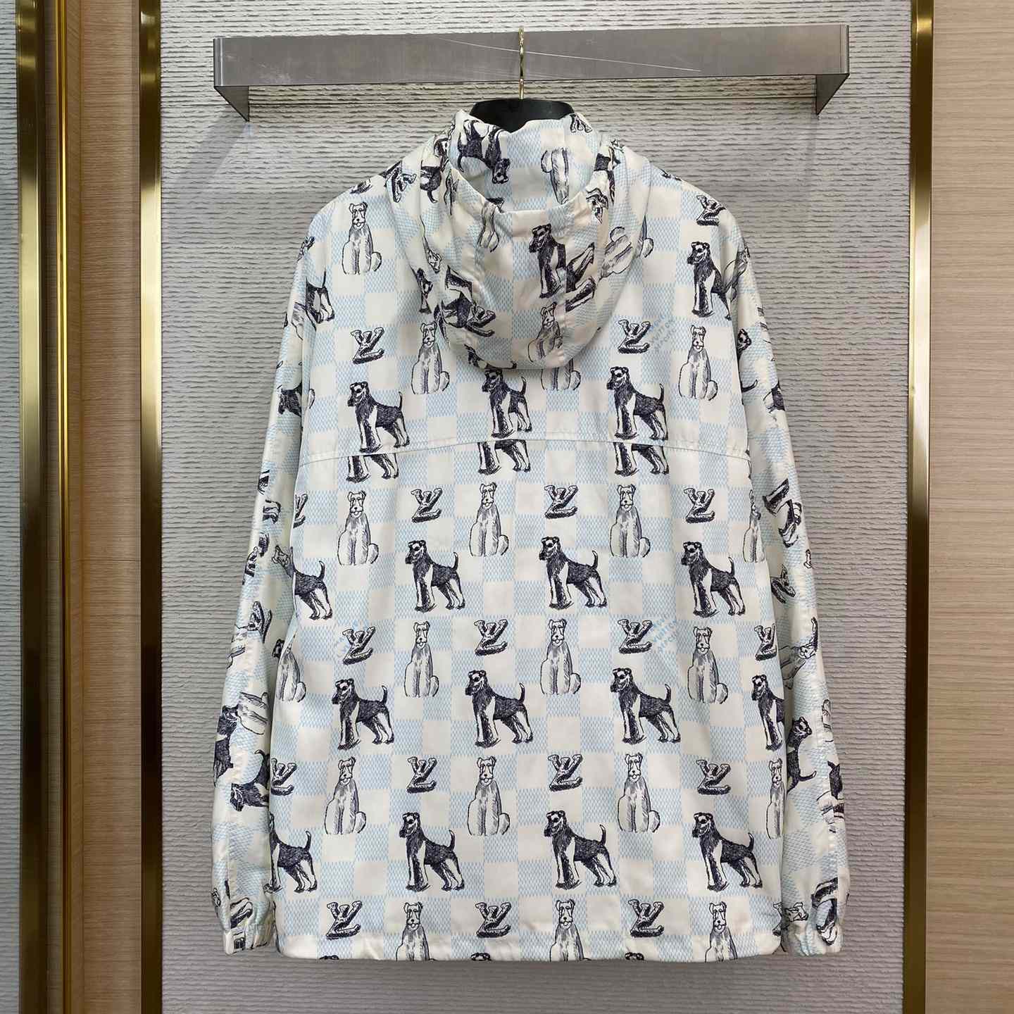 Louis Vuitton Damier Printed Hooded Anorak - DesignerGu