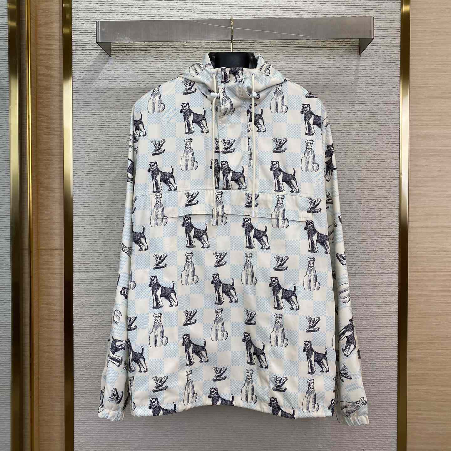 Louis Vuitton Damier Printed Hooded Anorak - DesignerGu