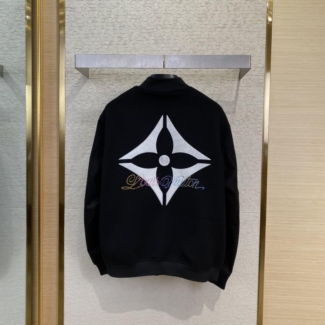 Louis Vuitton Leather Mix Varsity Blouson   1AGTJA - DesignerGu