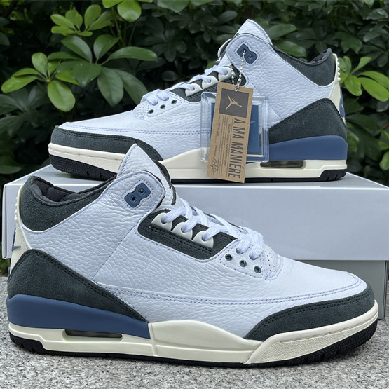 A Ma Maniére x Air Jordan 3 OG SP “Diffused Blue” HV8571-100 - DesignerGu