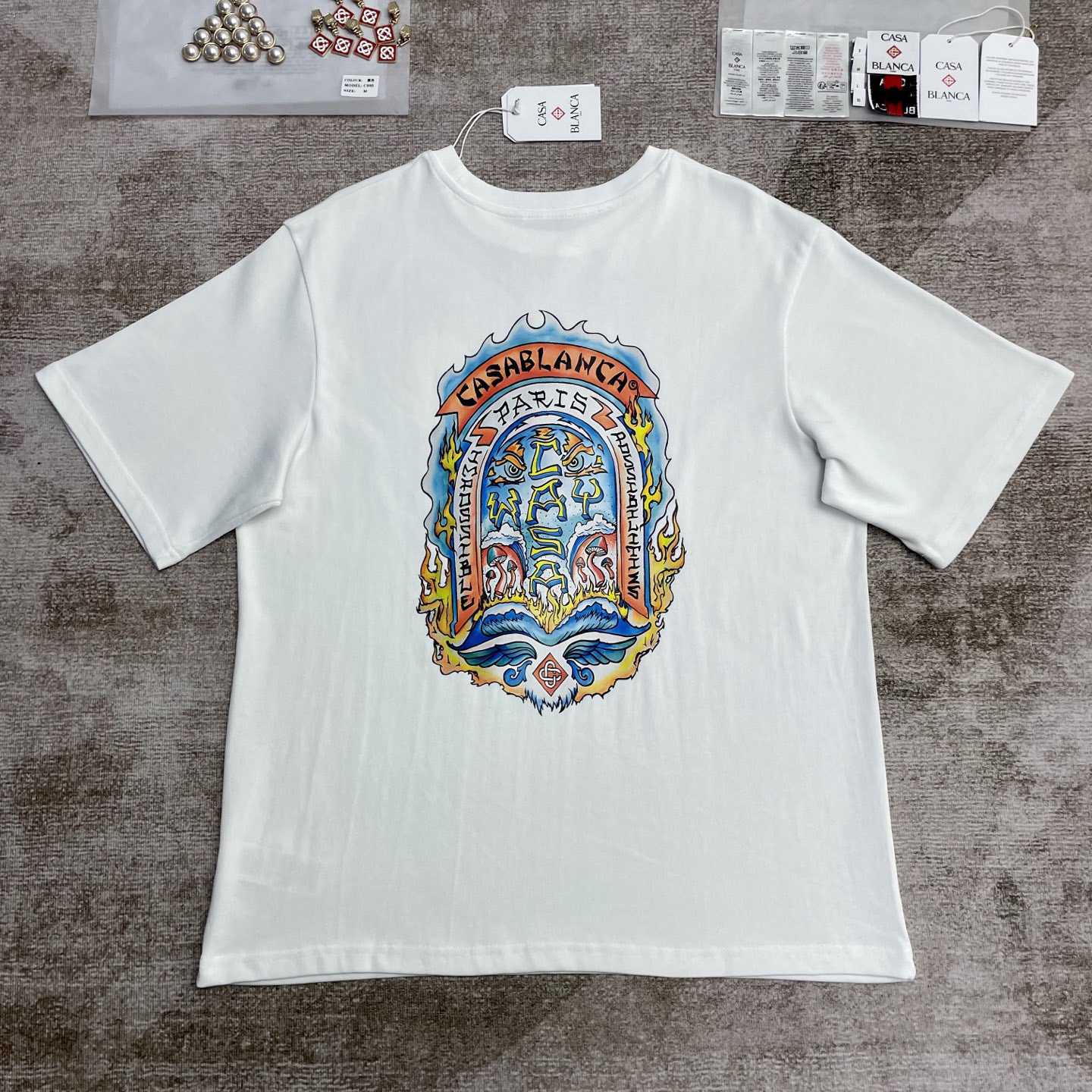 Casablanca Casa Way Skate Printed T-shirt   C983 - DesignerGu