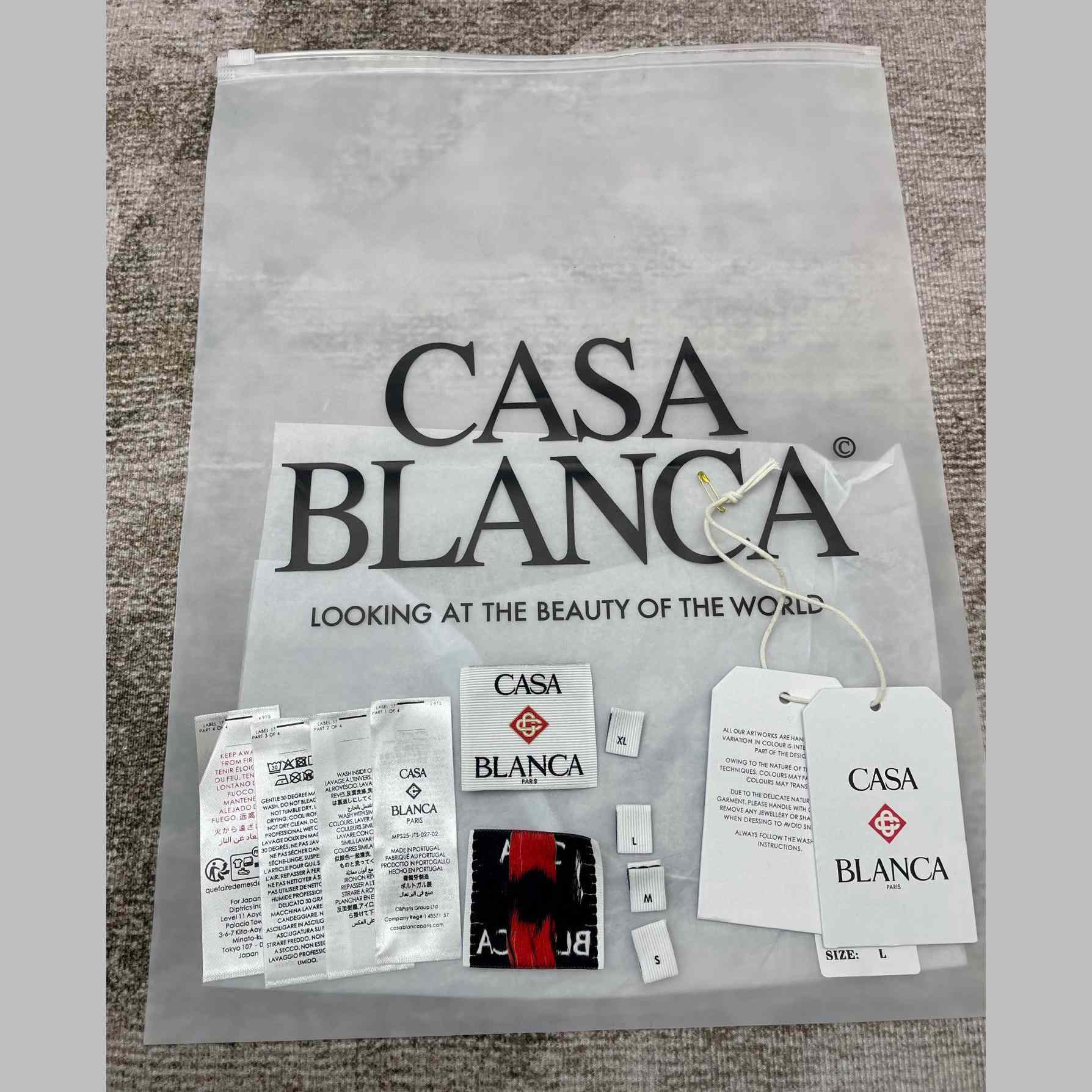 Casablanca Black 'Casa' Beach Wave T-Shirt   C991 - DesignerGu