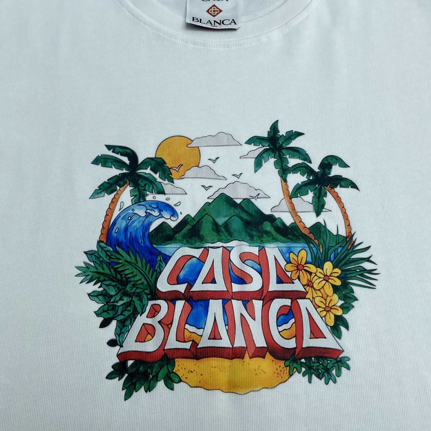 Casablanca Black 'Casa' Beach Wave T-Shirt   C991 - DesignerGu