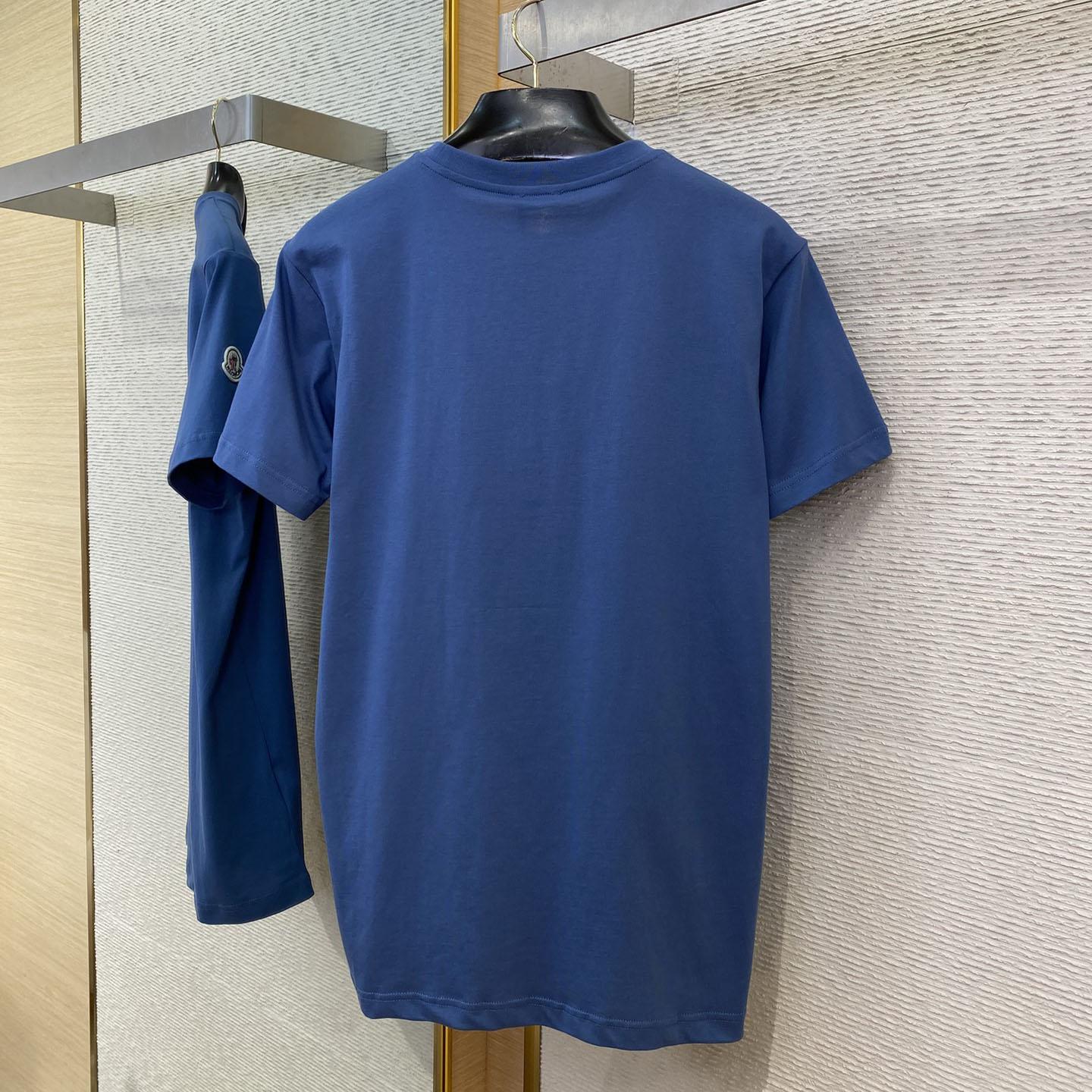 Moncler Cotton & Denim T-shirt With Pocket - DesignerGu