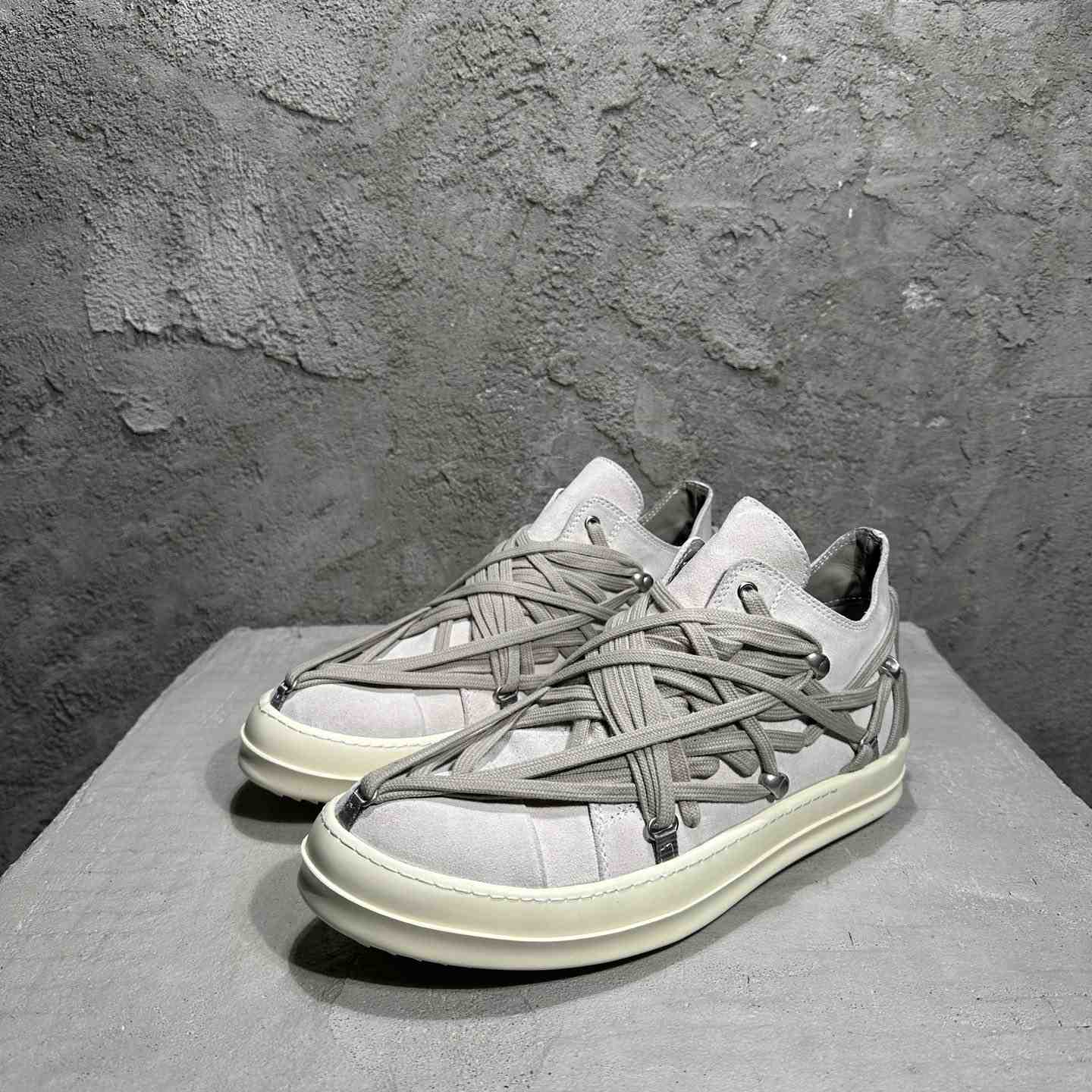Rick Owens Megalaced Low Sneaks  - DesignerGu