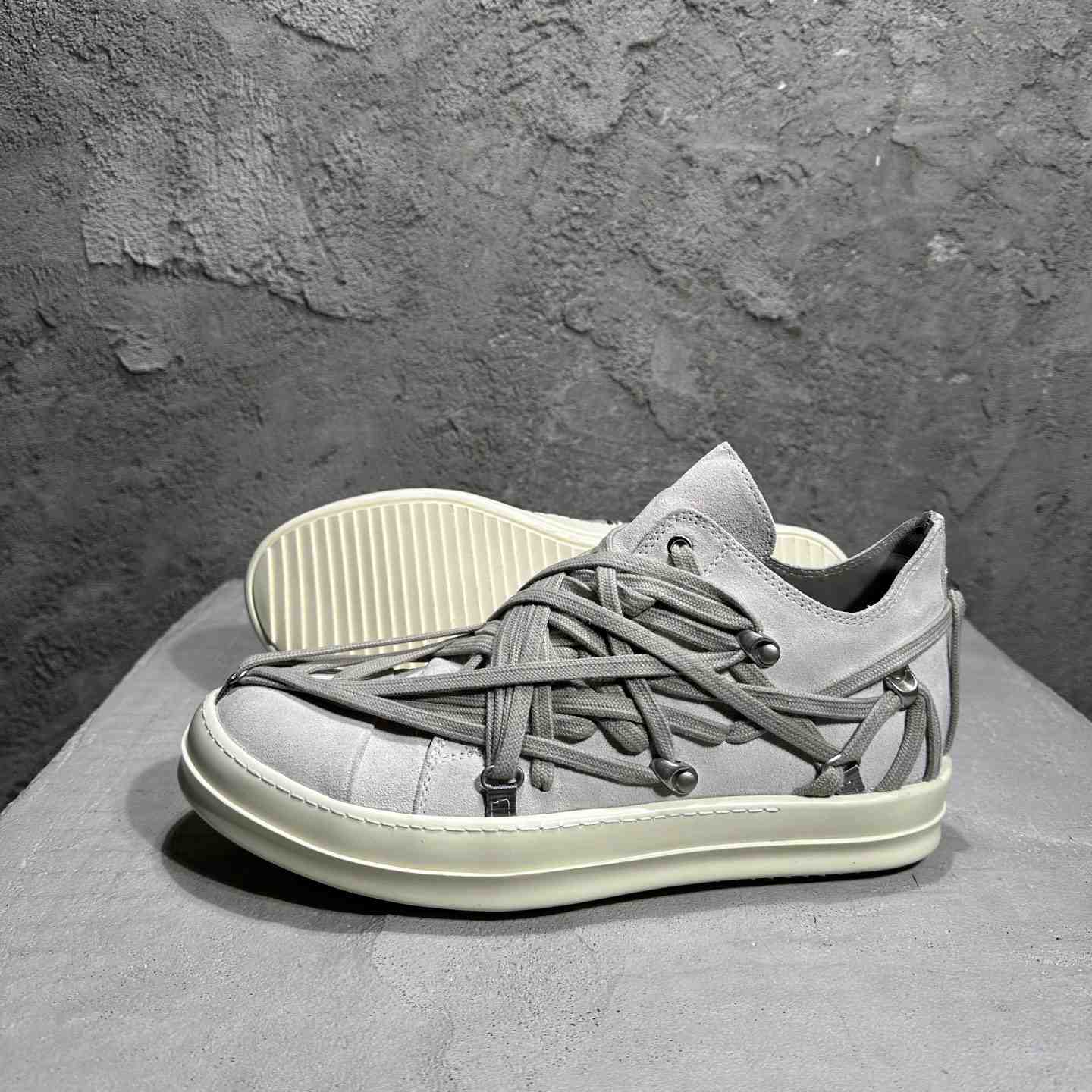 Rick Owens Megalaced Low Sneaks  - DesignerGu