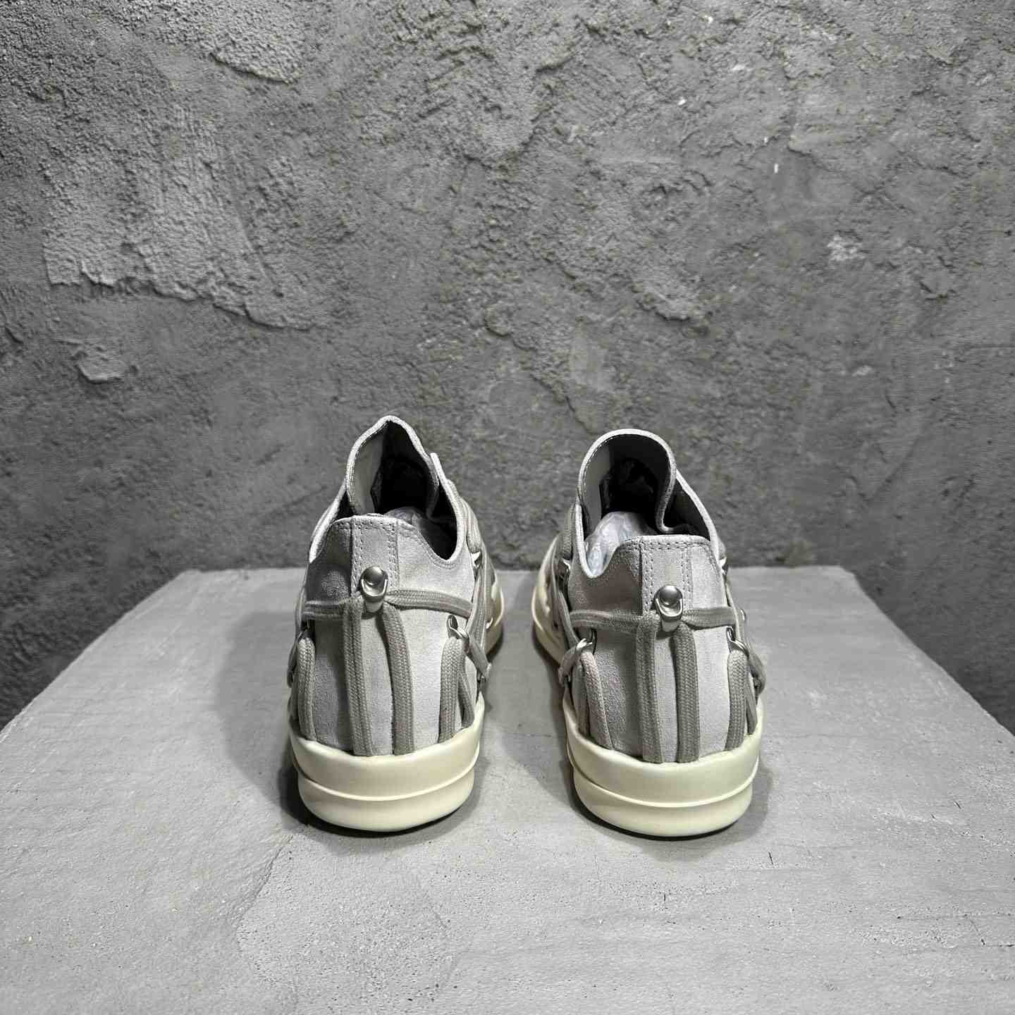 Rick Owens Megalaced Low Sneaks  - DesignerGu