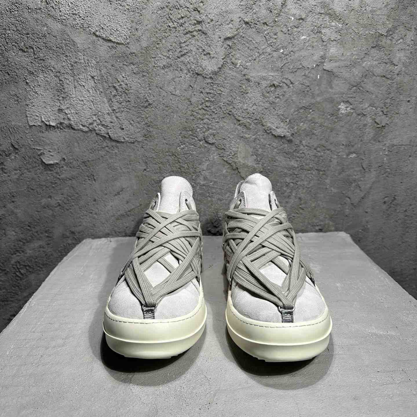 Rick Owens Megalaced Low Sneaks  - DesignerGu