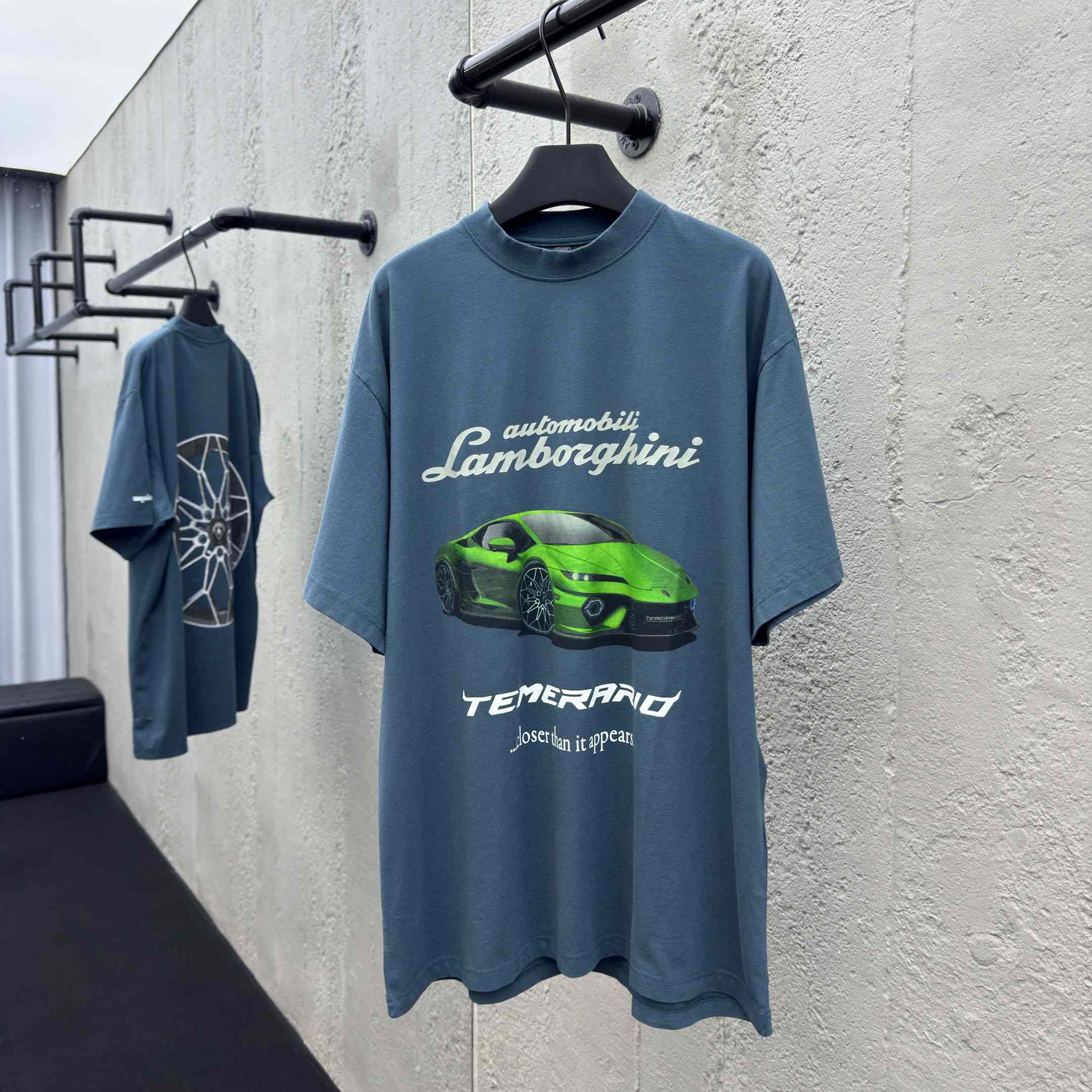 Balenciaga Automobili Lamborghini Oversized T-Shirt  - DesignerGu