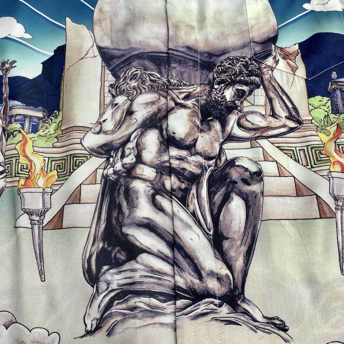 Casablanca Le Temple Du Sport Shirt   CA3521 - DesignerGu