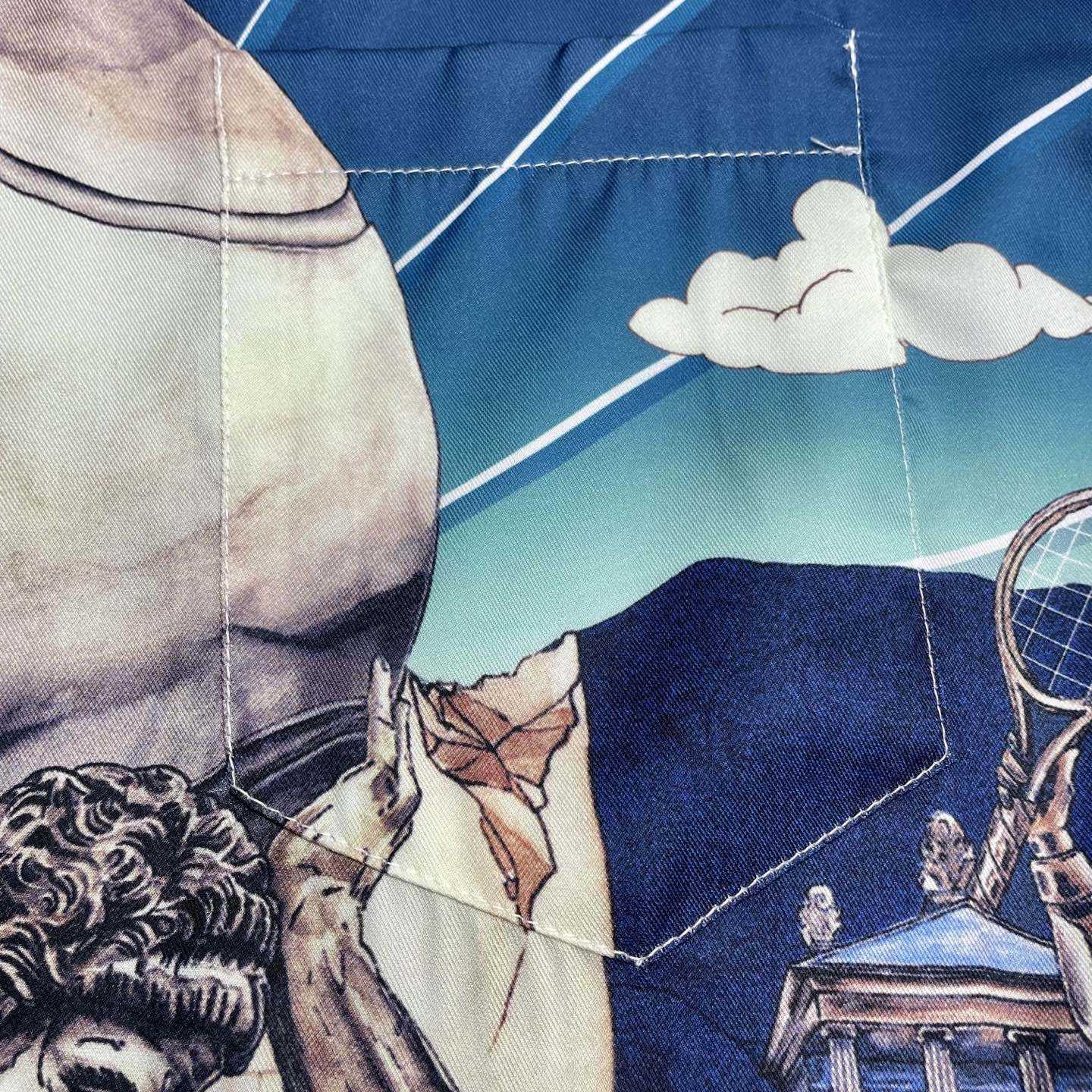 Casablanca Le Temple Du Sport Shirt   CA3521 - DesignerGu