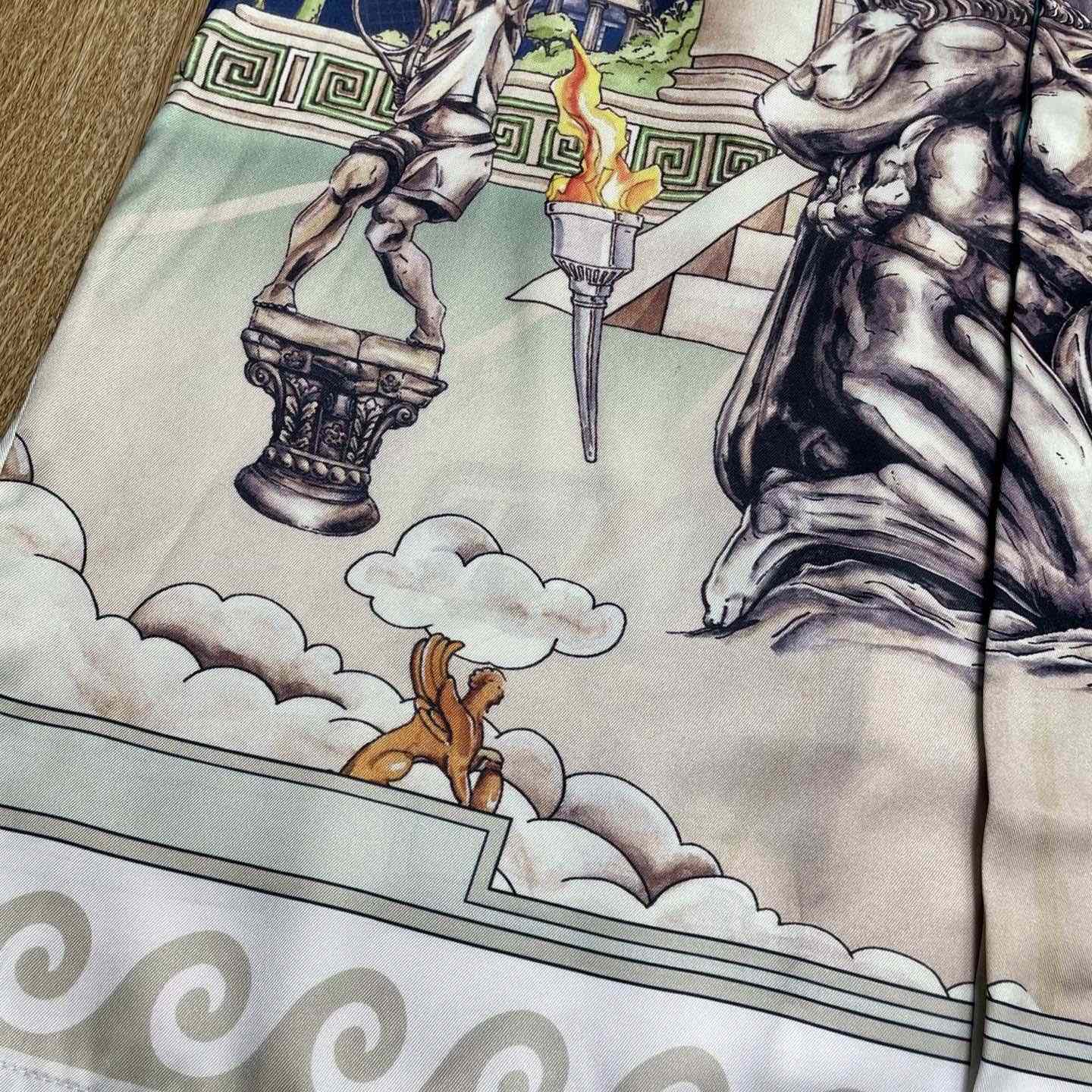 Casablanca Le Temple Du Sport Shirt   CA3521 - DesignerGu