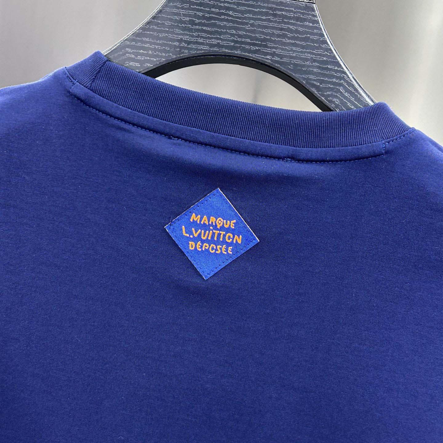 Louis Vuitton Embellished Cotton T-Shirt   1AHCNN - DesignerGu