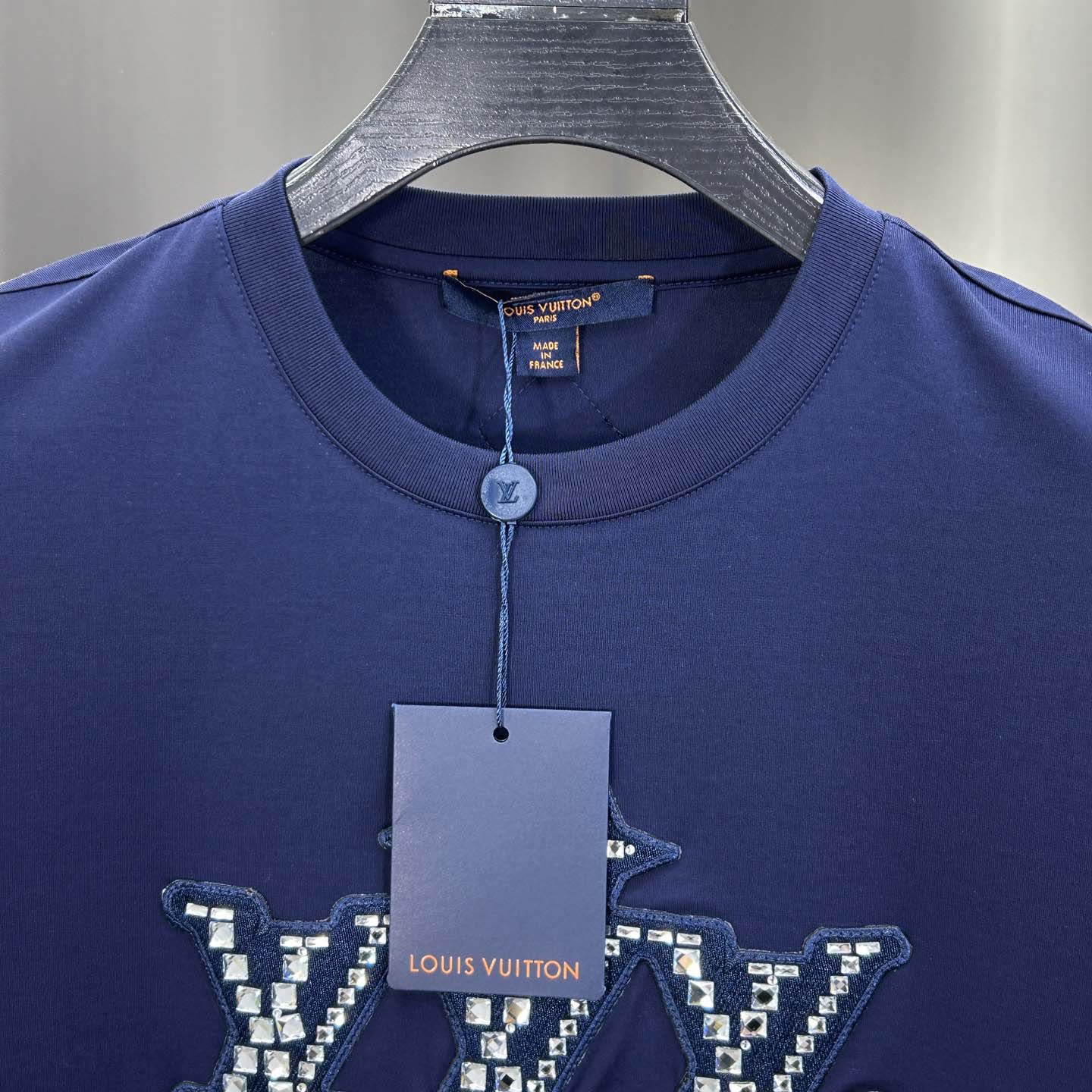 Louis Vuitton Embellished Cotton T-Shirt   1AHCNN - DesignerGu