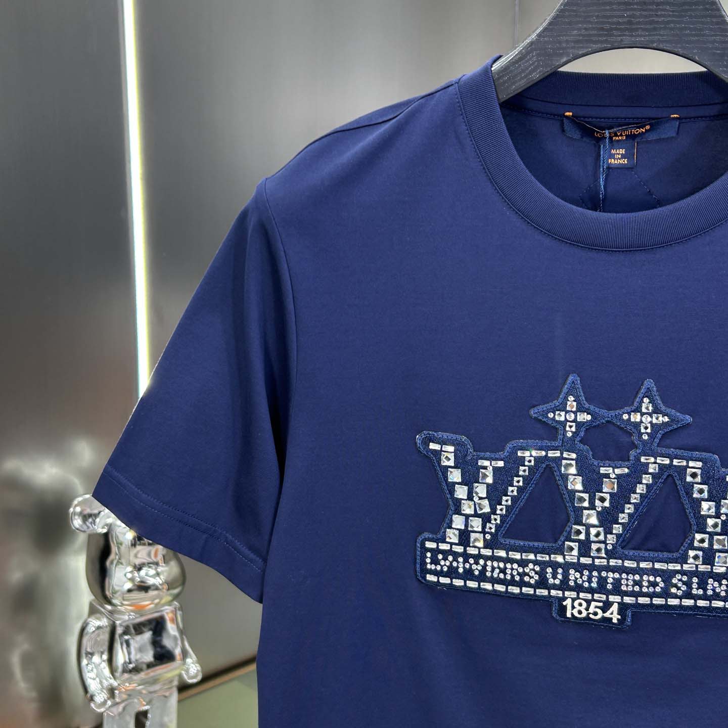 Louis Vuitton Embellished Cotton T-Shirt   1AHCNN - DesignerGu