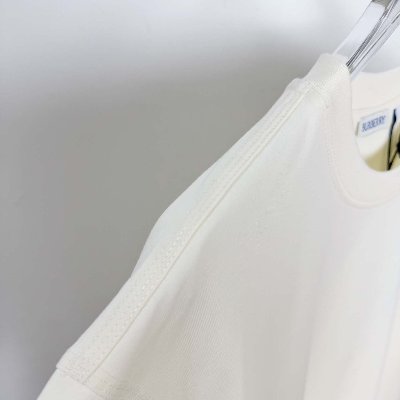 Burberry Check Label Cotton T-shirt  - DesignerGu