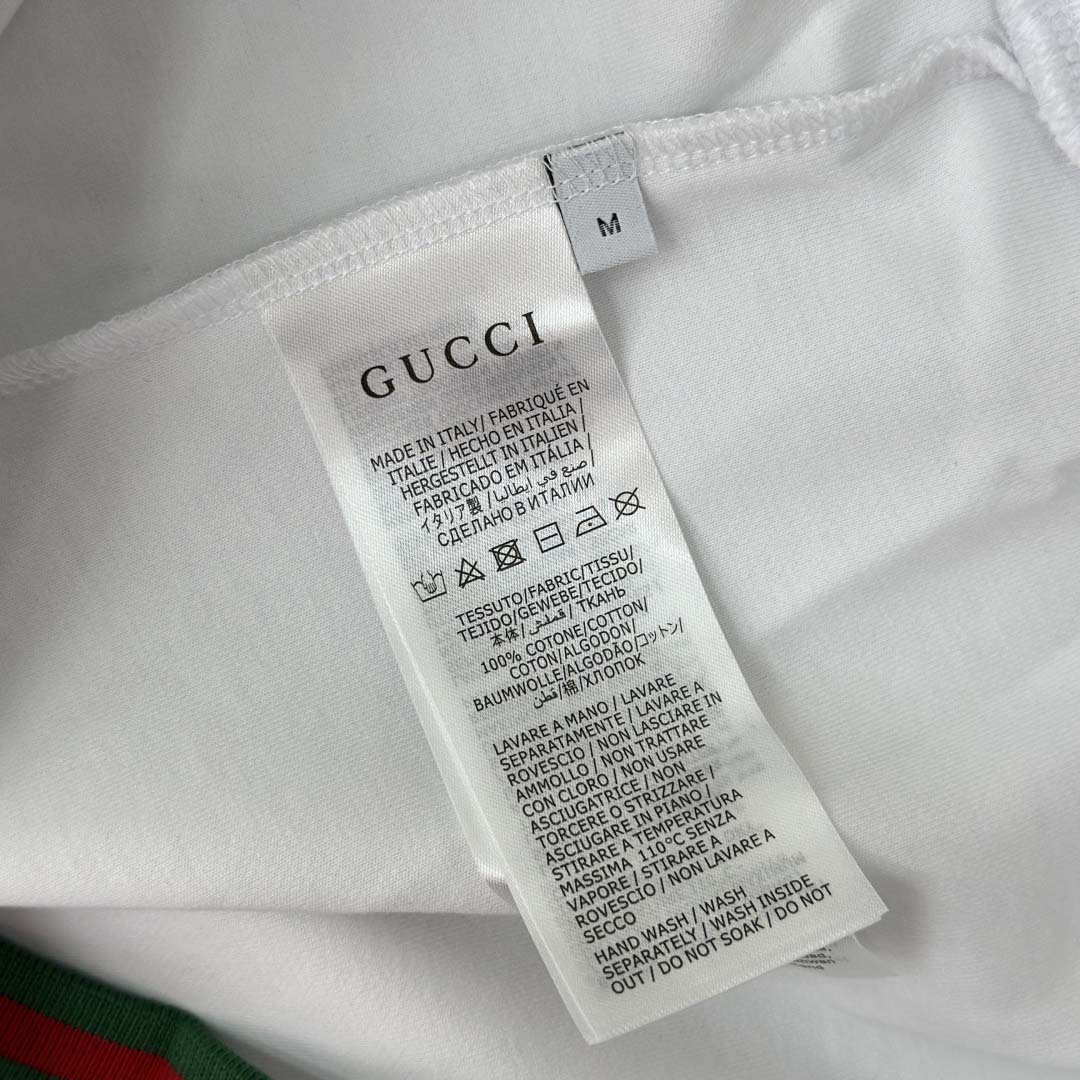 Gucci Cotton Piquet Sweatshirt With Web - DesignerGu