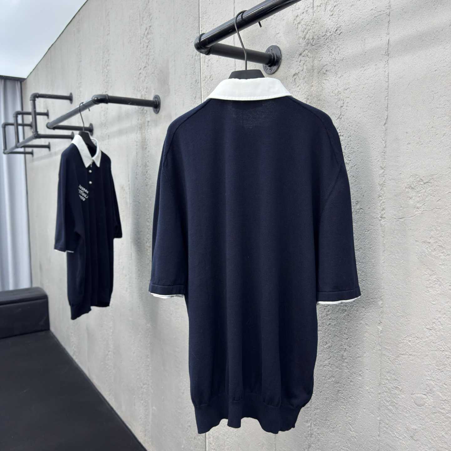 Louis Vuitton Embroidered Short-Sleeved Cotton Blend Polo Shirt   1AFQQK - DesignerGu