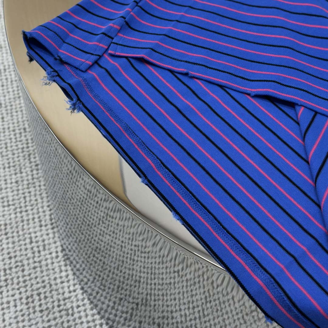 Balenciaga Striped Polo Shirt - DesignerGu