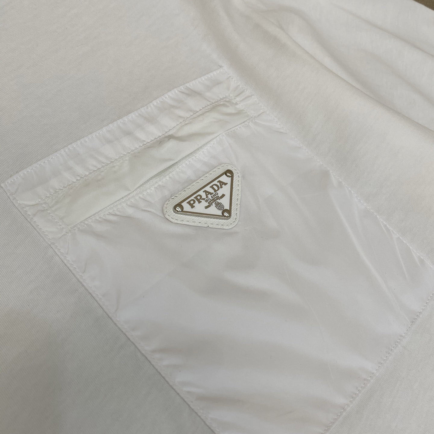 Prada Re-Nylon And Jersey T-shirt - DesignerGu