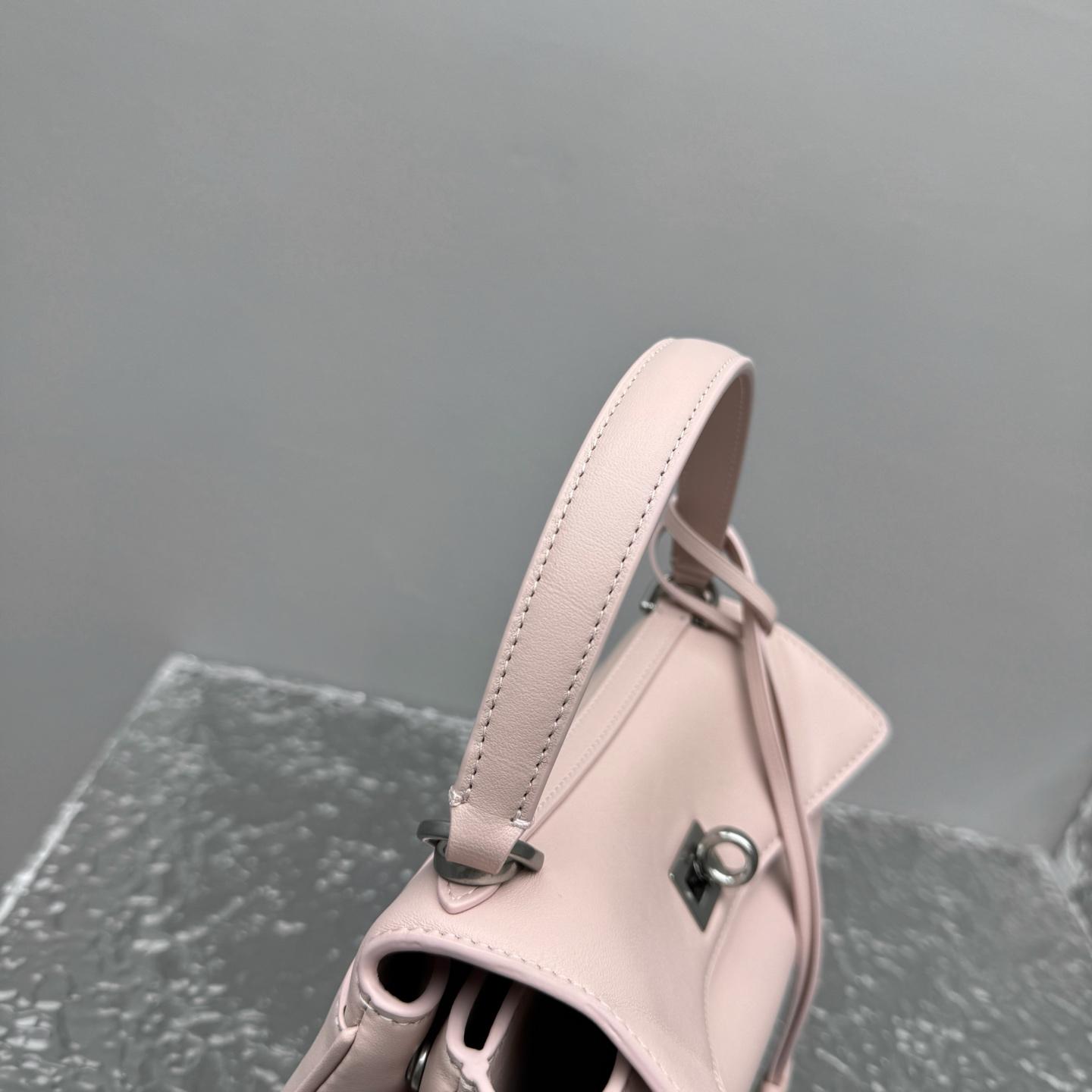 Balenciaga Rodeo Handbag Mini In Suede Pink - DesignerGu