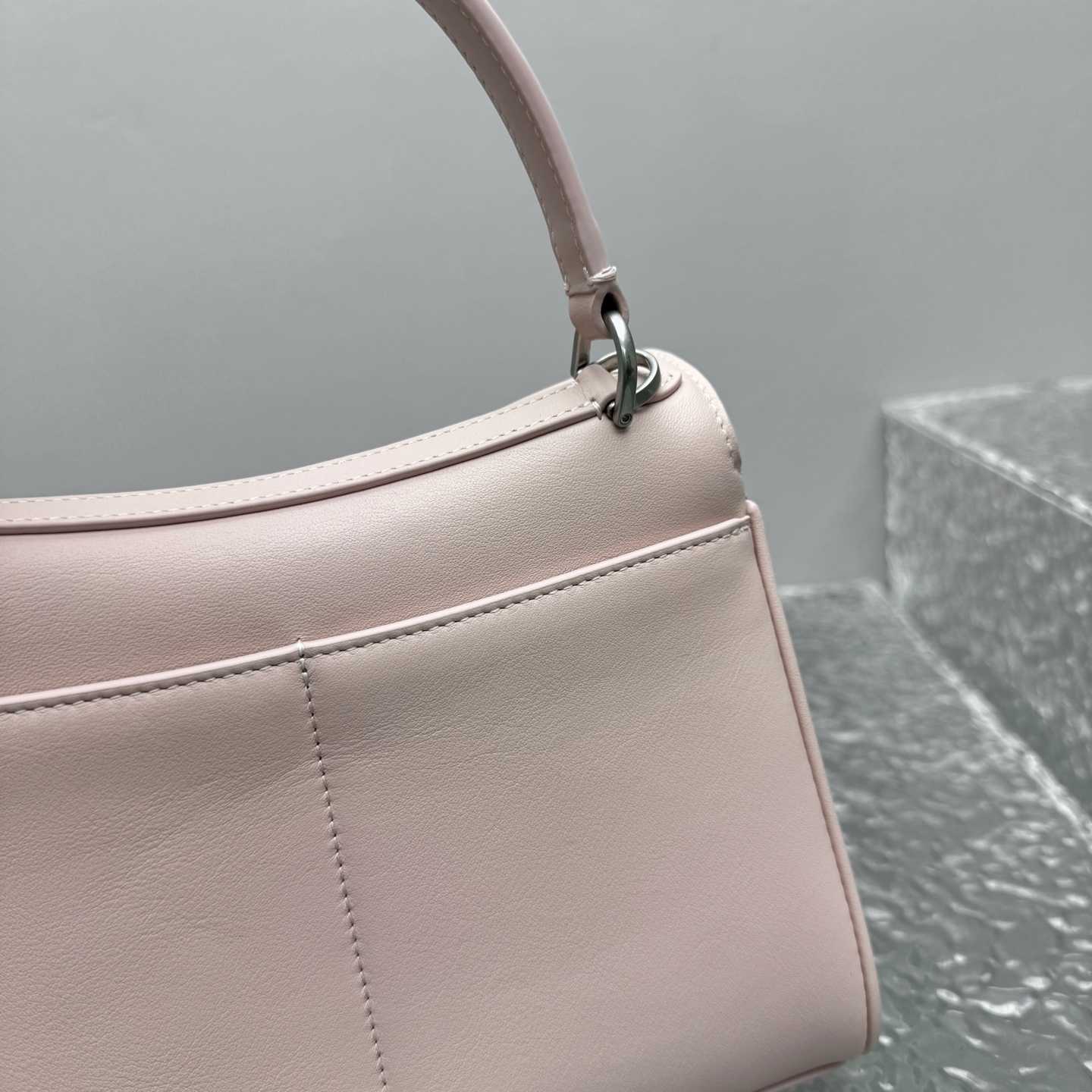 Balenciaga Rodeo Handbag Mini In Suede Pink - DesignerGu