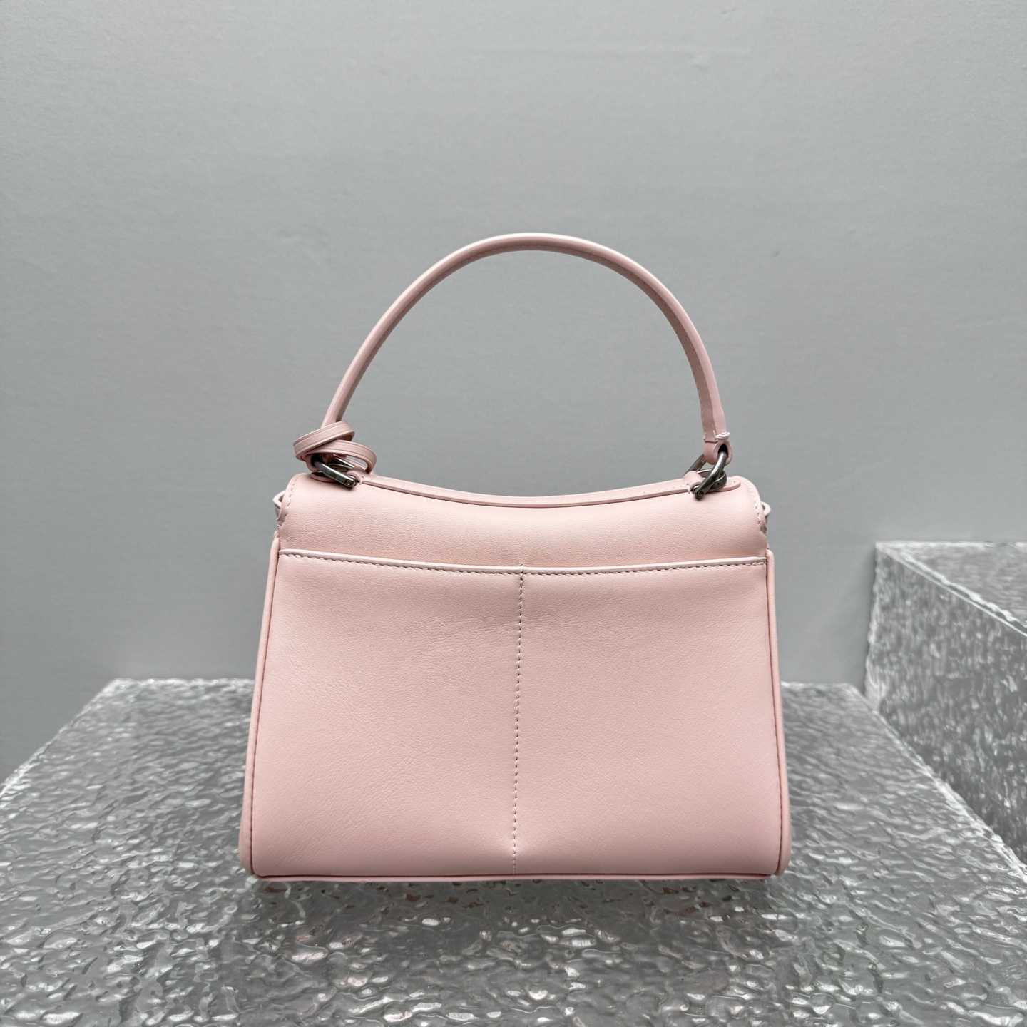 Balenciaga Rodeo Handbag Mini In Suede Pink - DesignerGu
