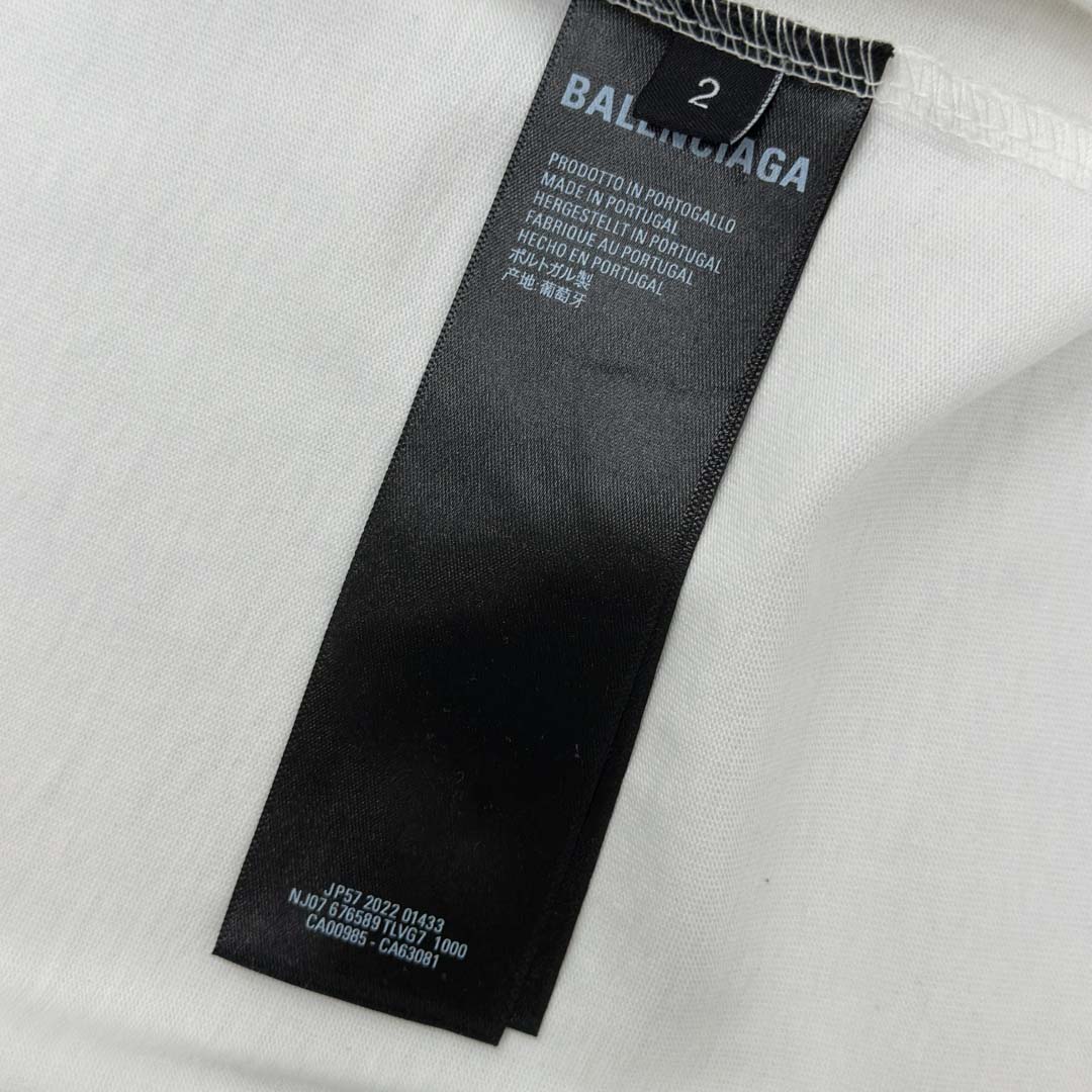 Balenciaga Blackletter Script Oversized T Shirt - DesignerGu