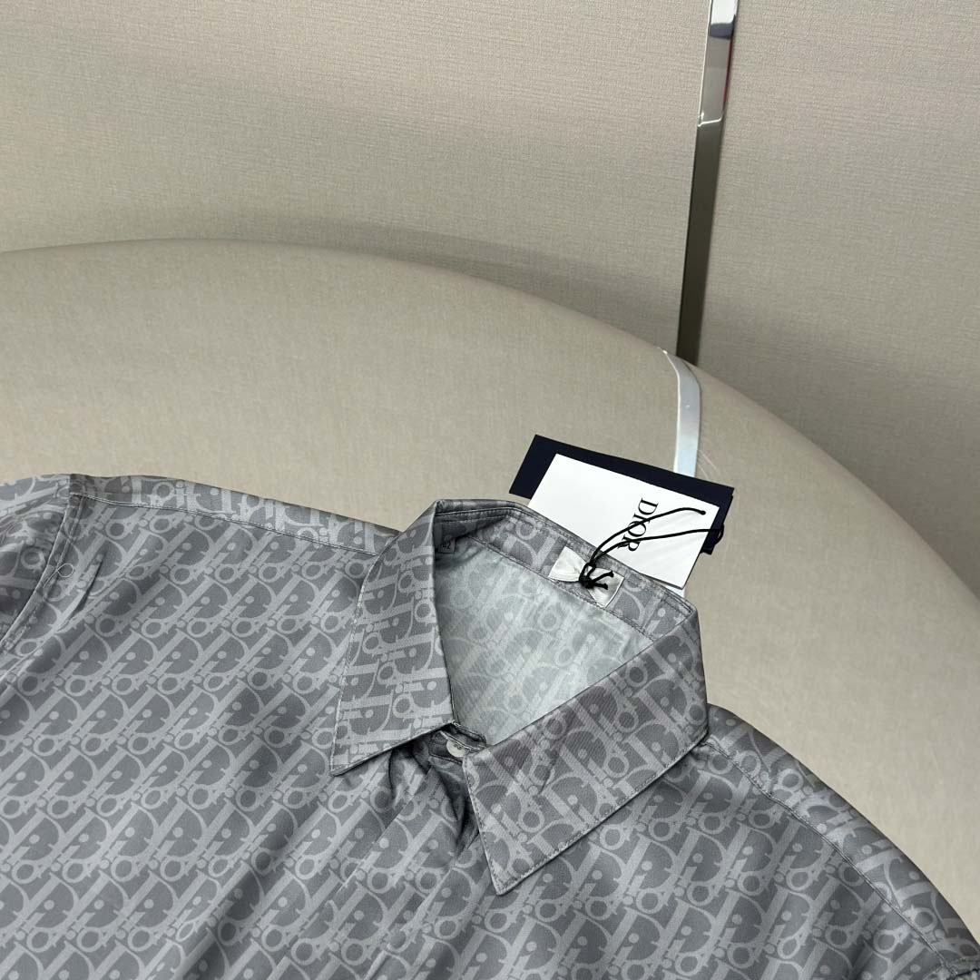 Dior Oblique Short-Sleeved Shirt - DesignerGu