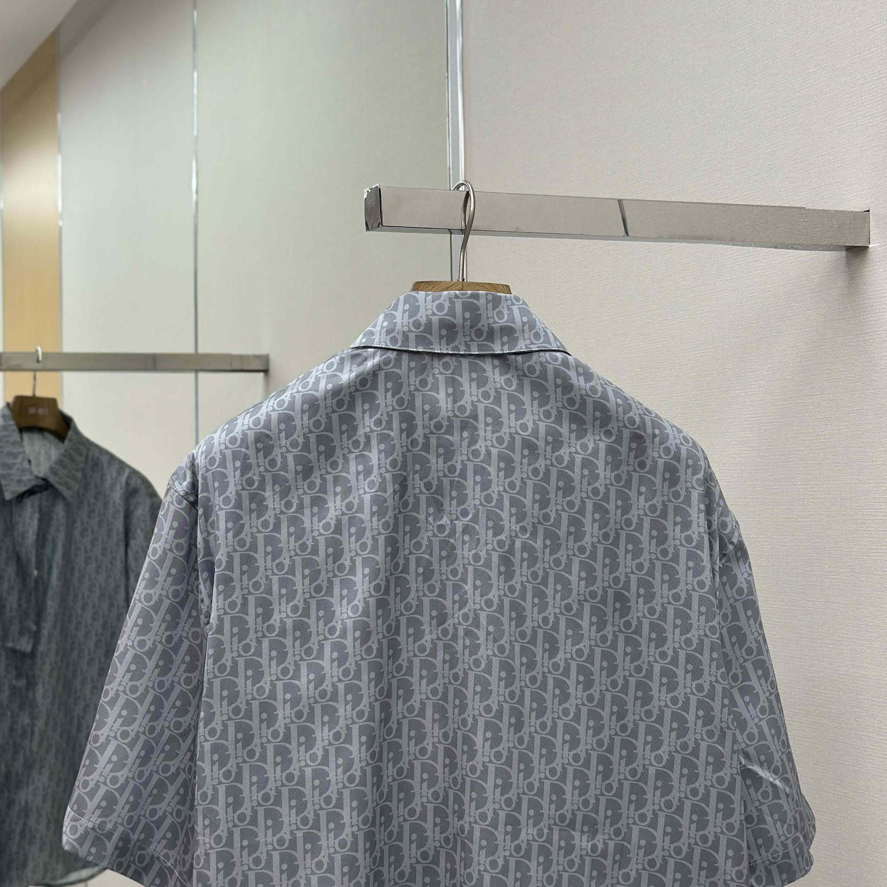 Dior Oblique Short-Sleeved Shirt - DesignerGu