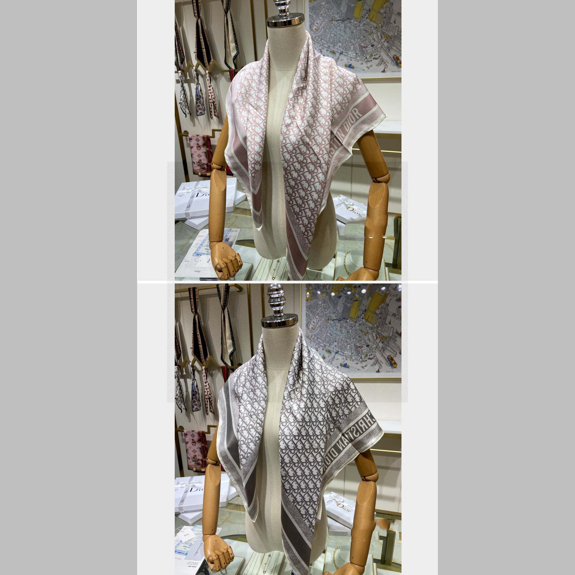 Dior Oblique Square 90    - DesignerGu