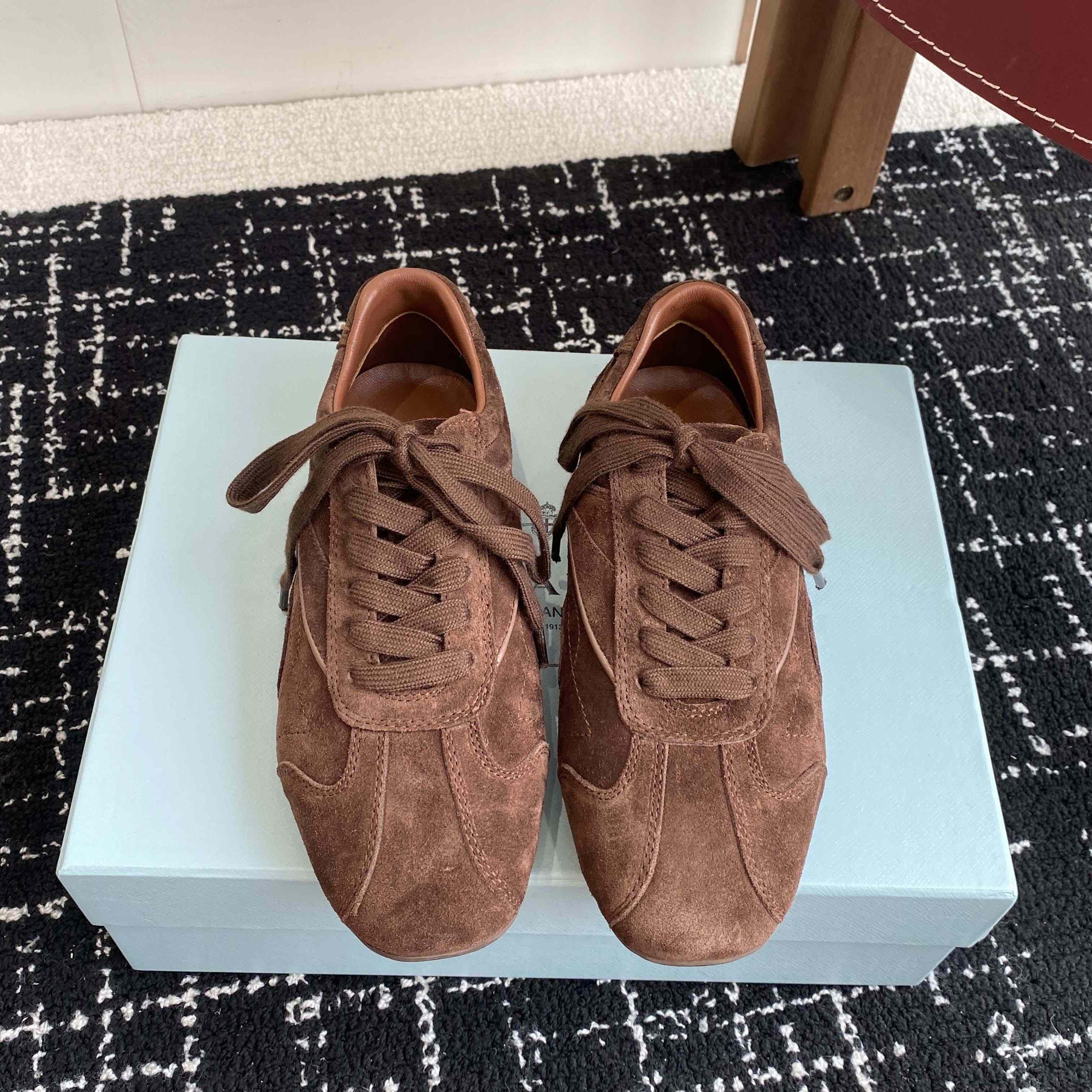 Prada Montecarlo Re-Edition 2005 Suede Sneakers - DesignerGu