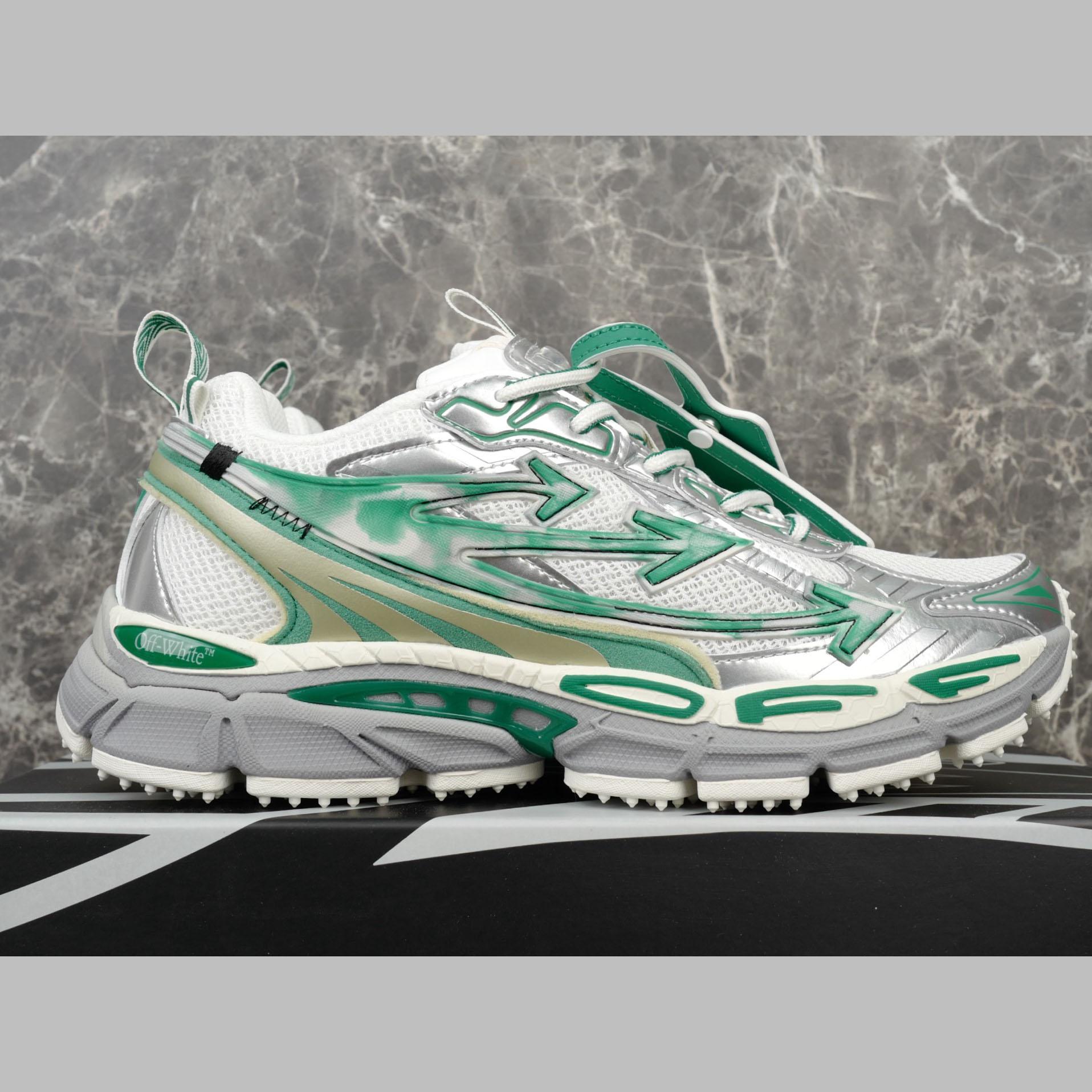 Off-White Silver/Blue Be Right Back - DesignerGu