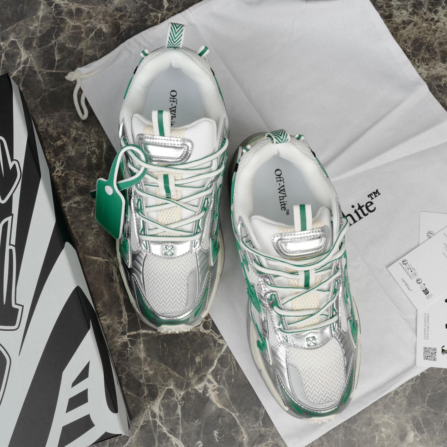 Off-White Silver/Blue Be Right Back - DesignerGu