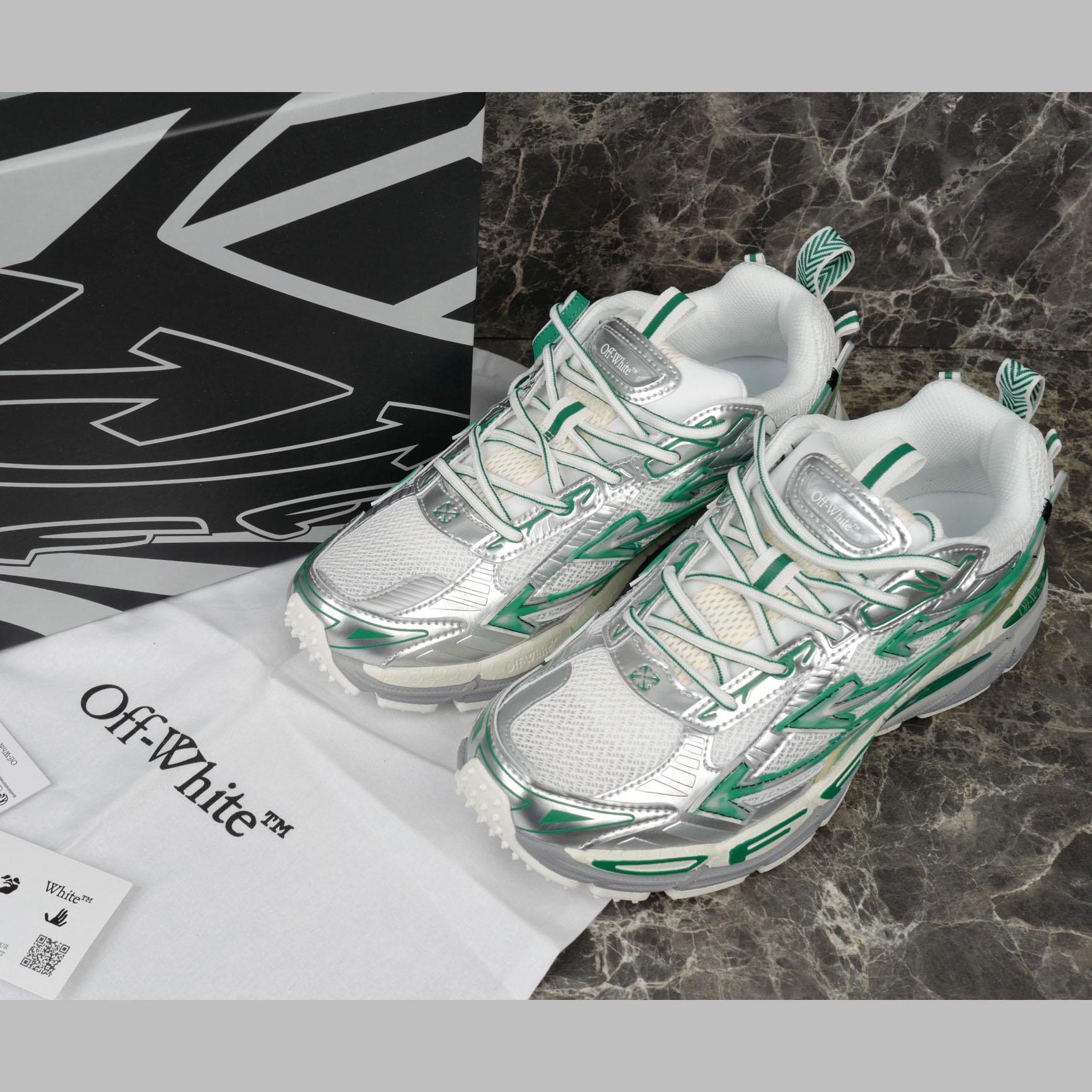 Off-White Silver/Blue Be Right Back - DesignerGu