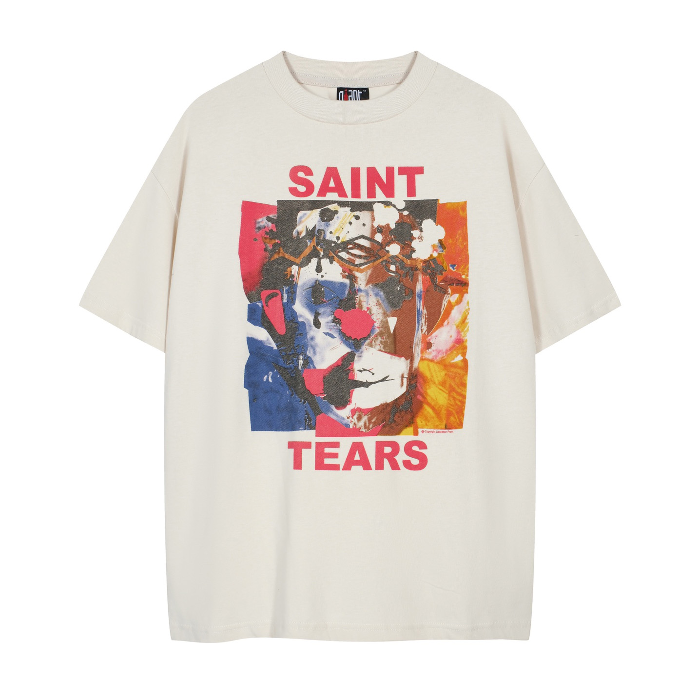 Saint Micheal Graphic-print Cotton T-shirt YF2013  (50% Off Sale) - DesignerGu