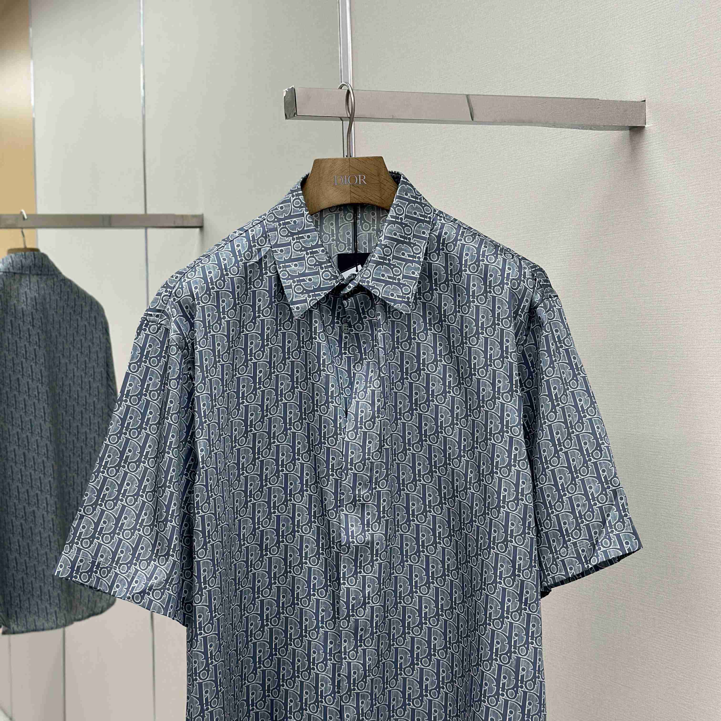 Dior Oblique Short-Sleeved Shirt - DesignerGu