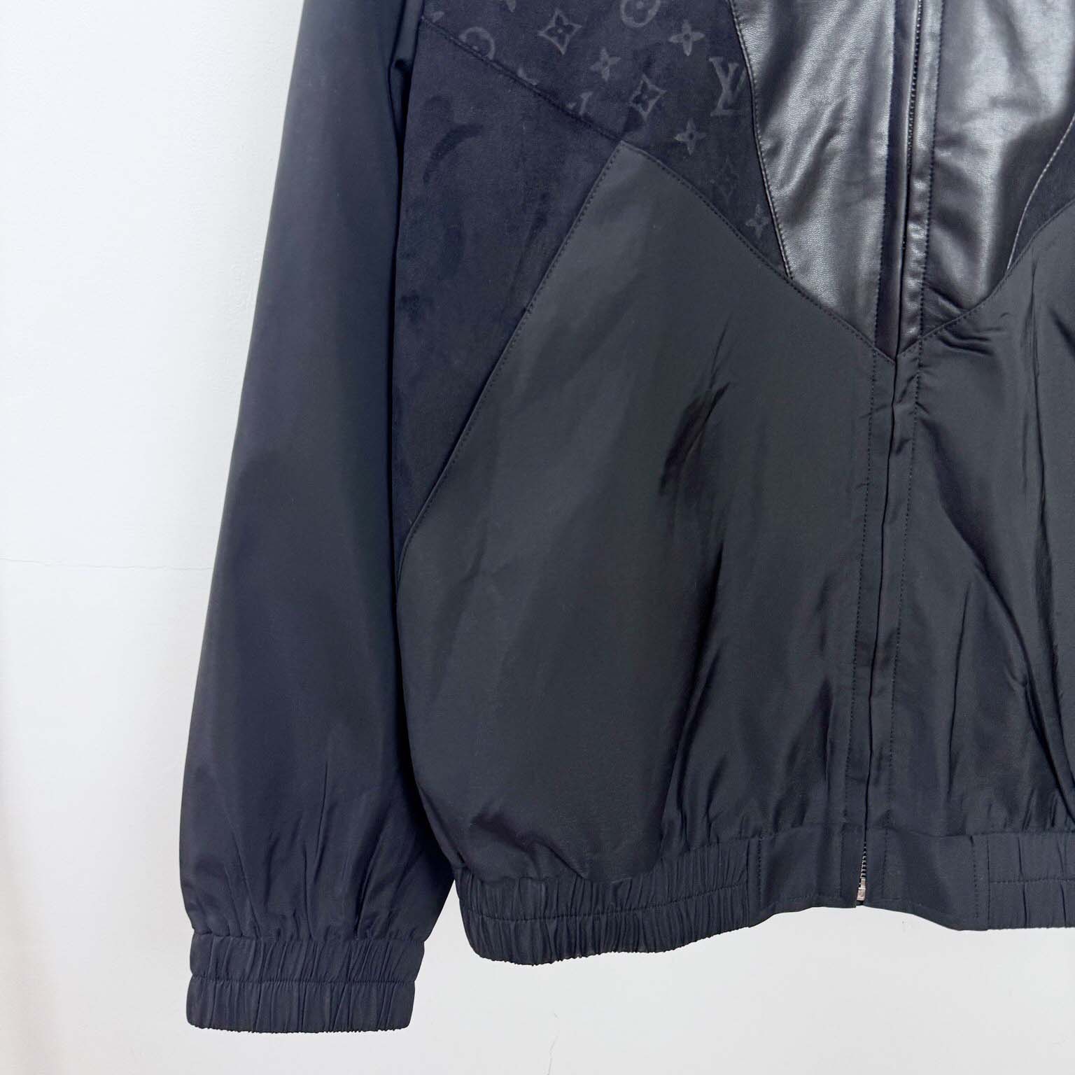 Louis Vuitton Leather Mix Track Top   1AHVM1 - DesignerGu