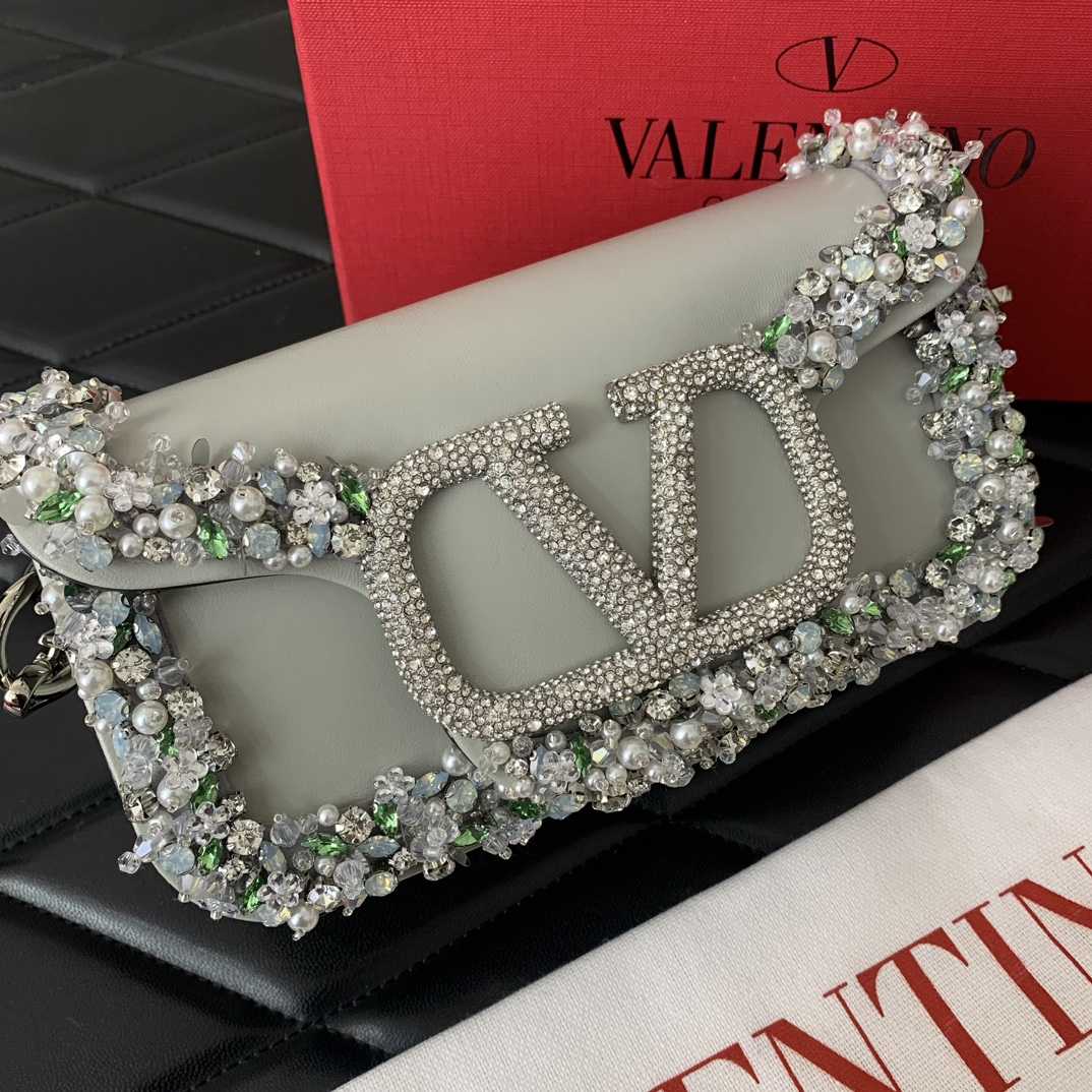 Valenti Garavani Locò Small Embroidered  Shoulder Bag - DesignerGu