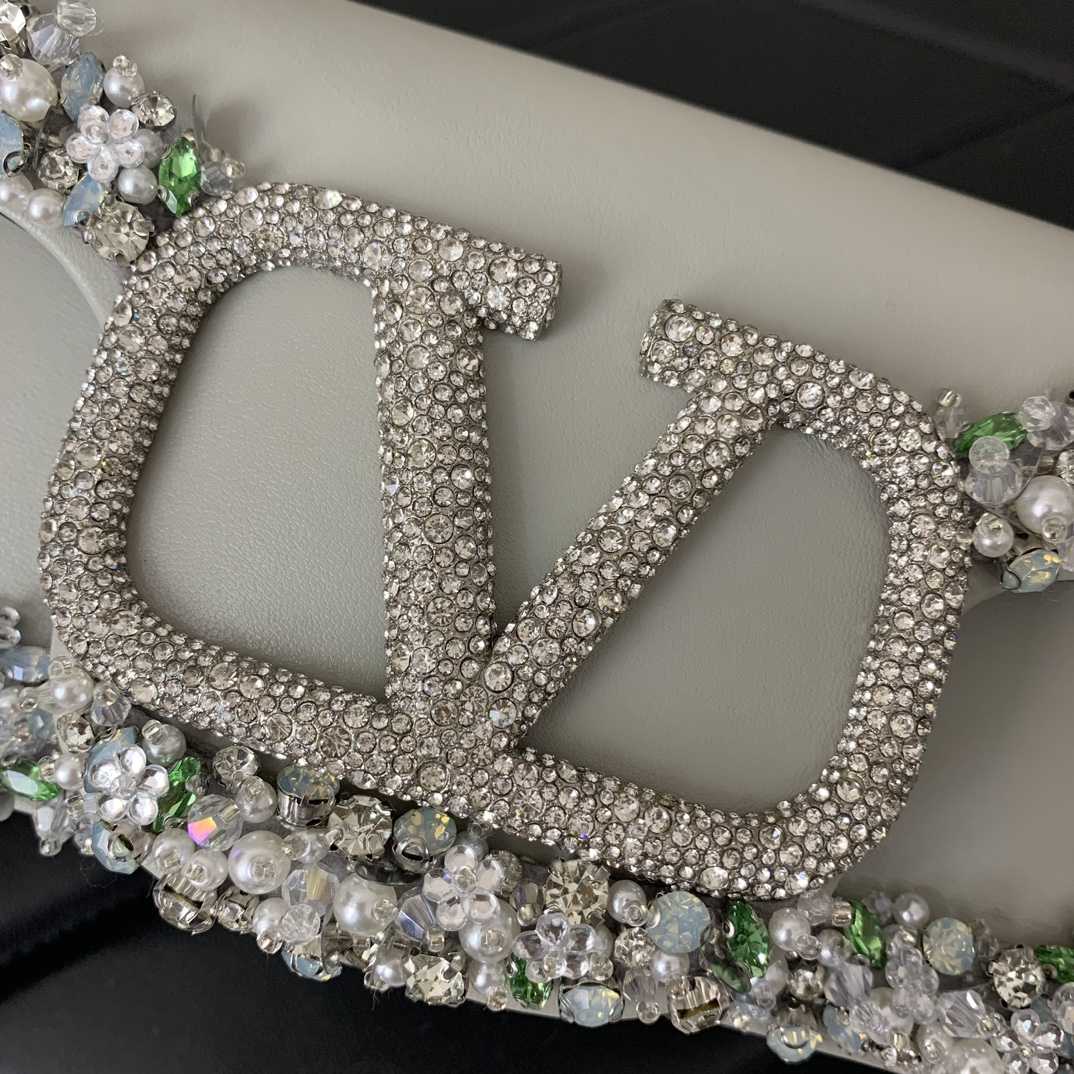 Valenti Garavani Locò Small Embroidered  Shoulder Bag - DesignerGu