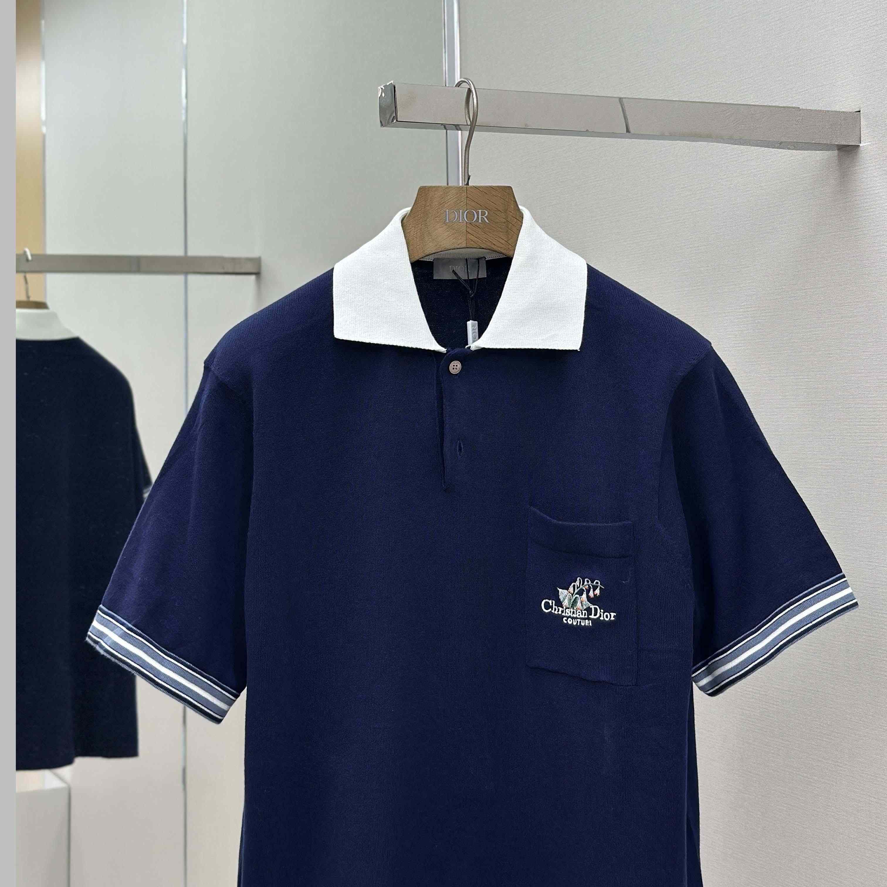 Christian Dior Couture Lily of the Valley Polo Shirt  - DesignerGu