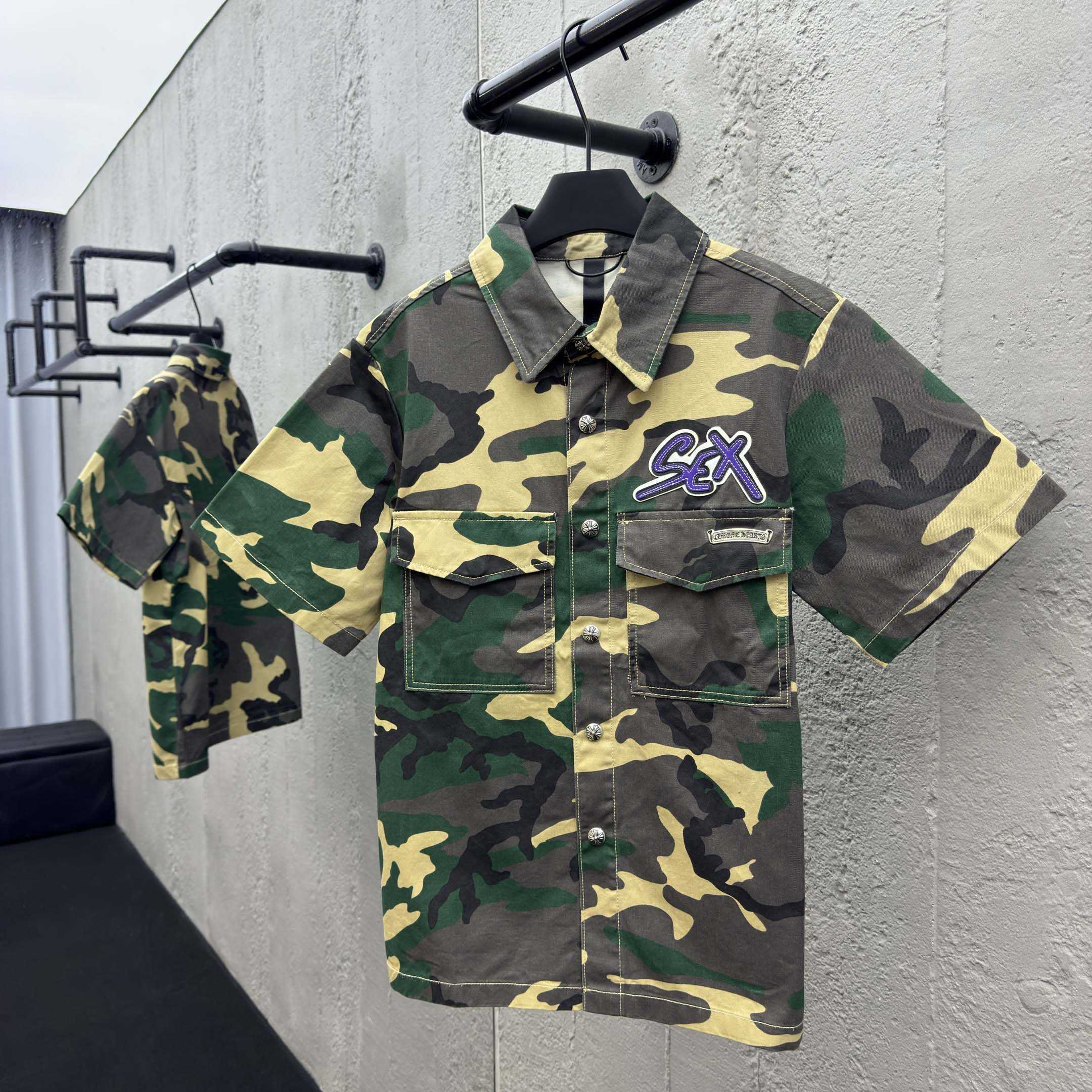 Chrome Hearts Sex Records Button Up Shirt - DesignerGu